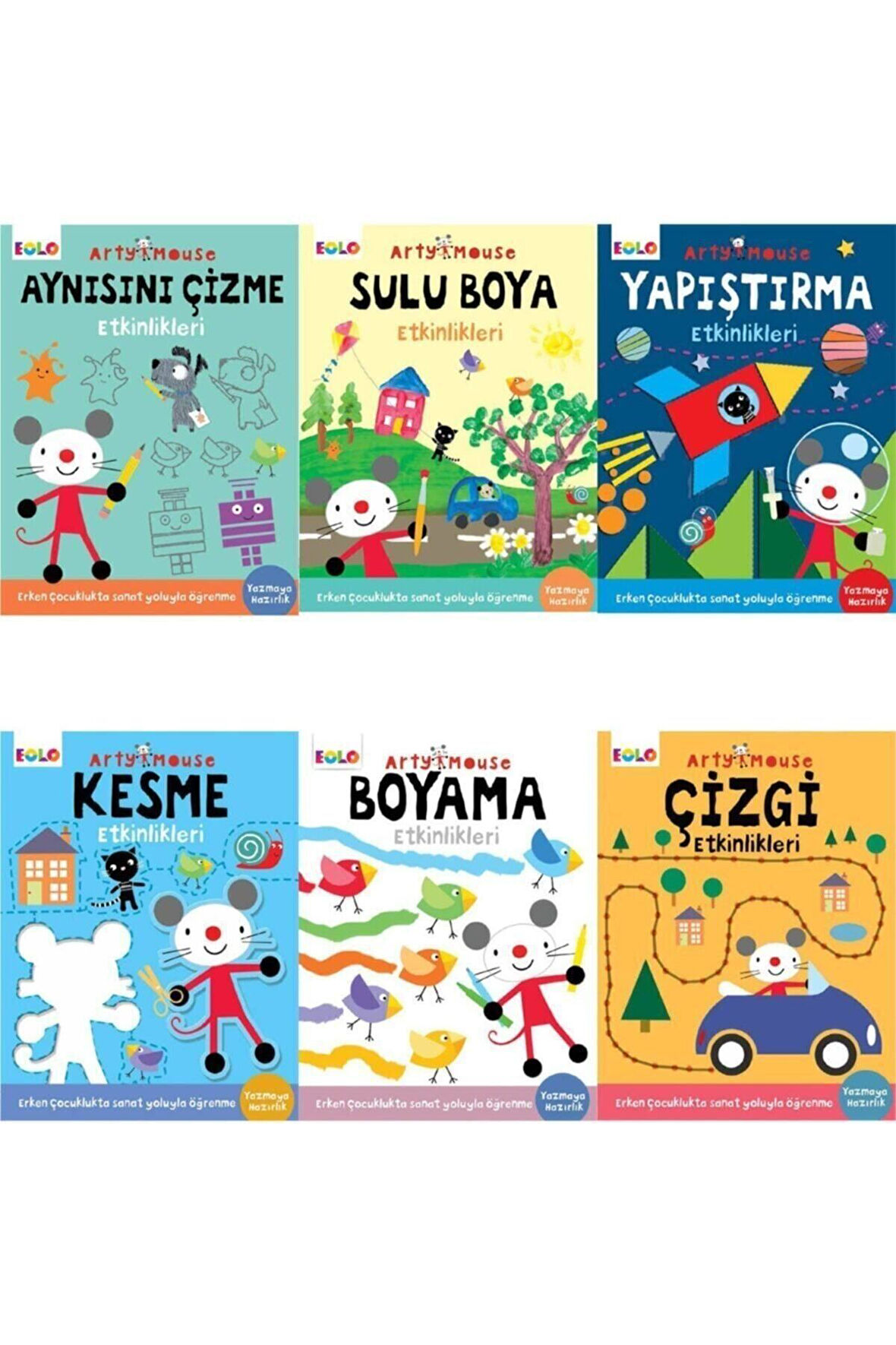 Arty Mouse Etkinlik Kitapları Seti - 6 Etkinlik Birarada
