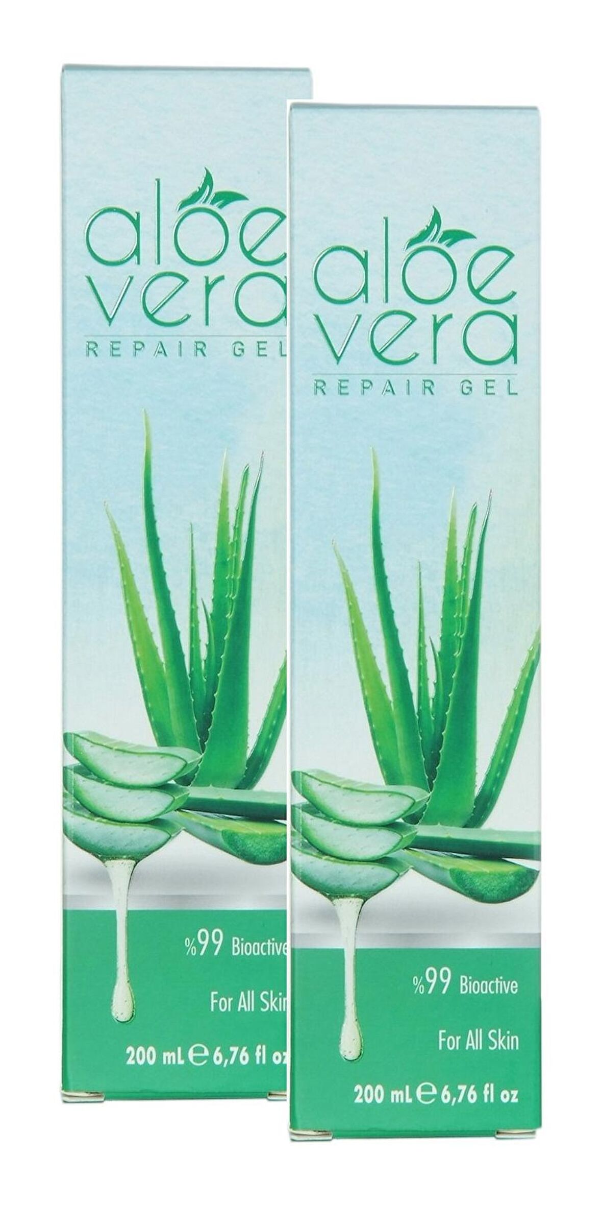 Aleo Vera Onarıcı Jel Aile Seti (200 ml x 2 Adet)