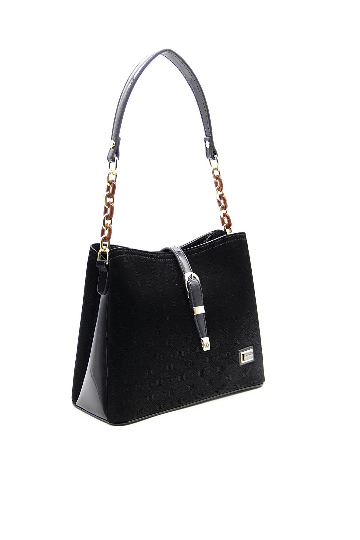 Silver Polo  Kadın Omuz Çantası 974-38491 SILVER POLO Kadın ÇANTASI M158 SİYAH-RUGAN SİYAH