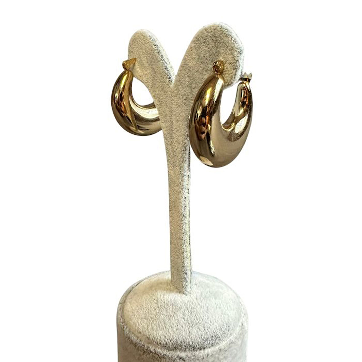 Uretti - İREM 3914 Tombul Bombeli Model Ay Küpe