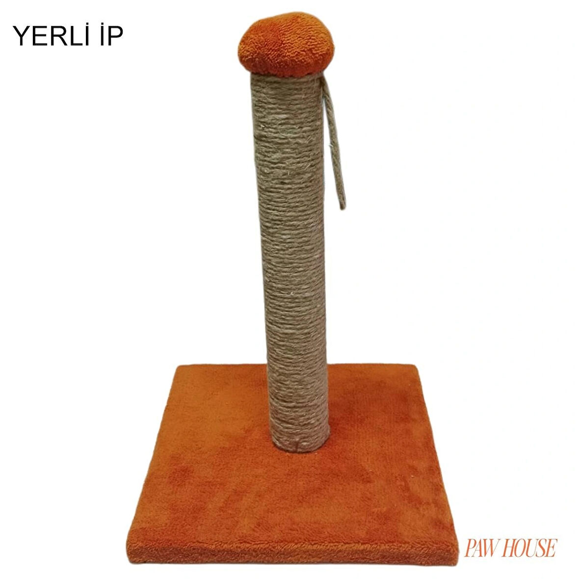 Pawhouse 40cm yerli ip kedi tırmalama turuncu