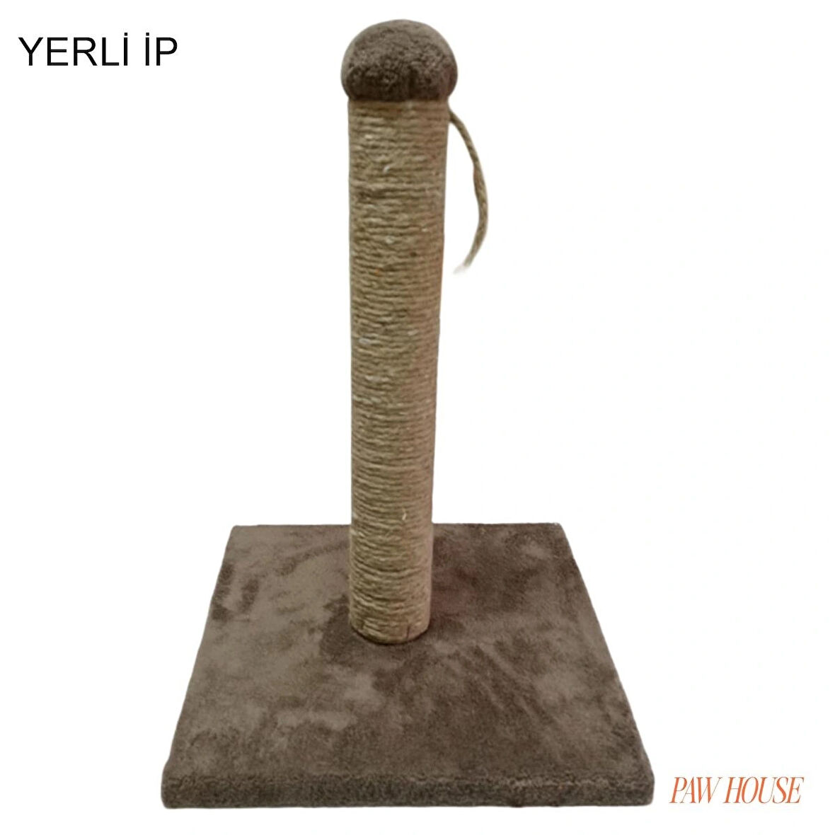 Pawhouse 40cm yerli ip kedi tırmalama kahverengi