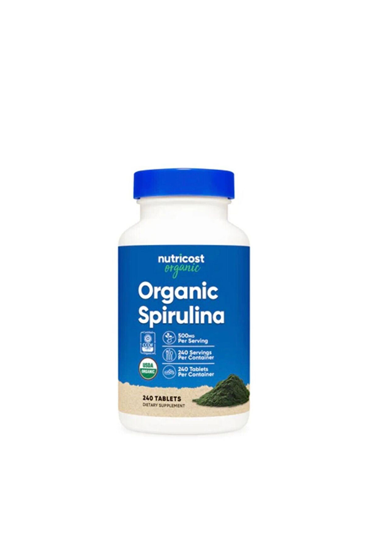 Spirulina Tablets (Organic) (500 MG) (240 Tablets)