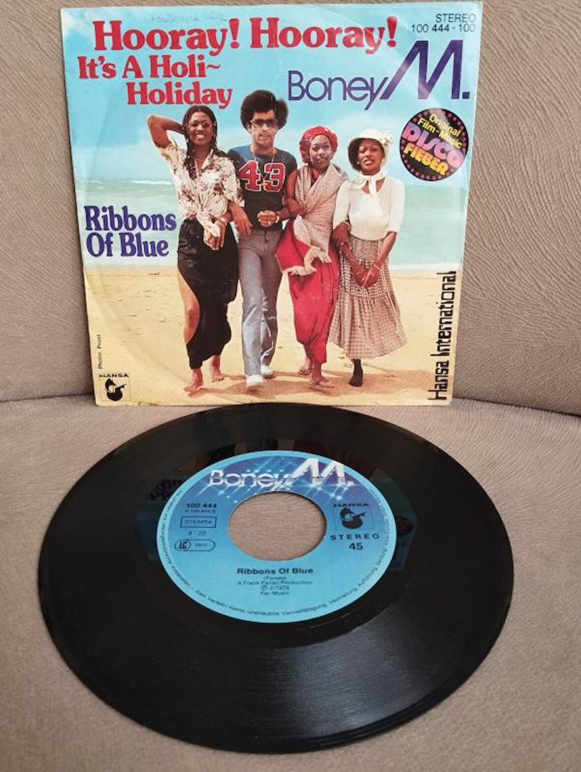 Boney M. – Hooray! Hooray! It’s A Holi-Holiday - 1979 Almanya Basım  45 lik Plak