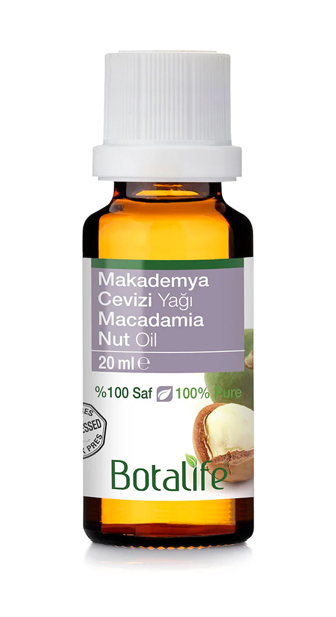 Botalife Saf ve Doğal Makedemya Cevizi Yağı 20ml