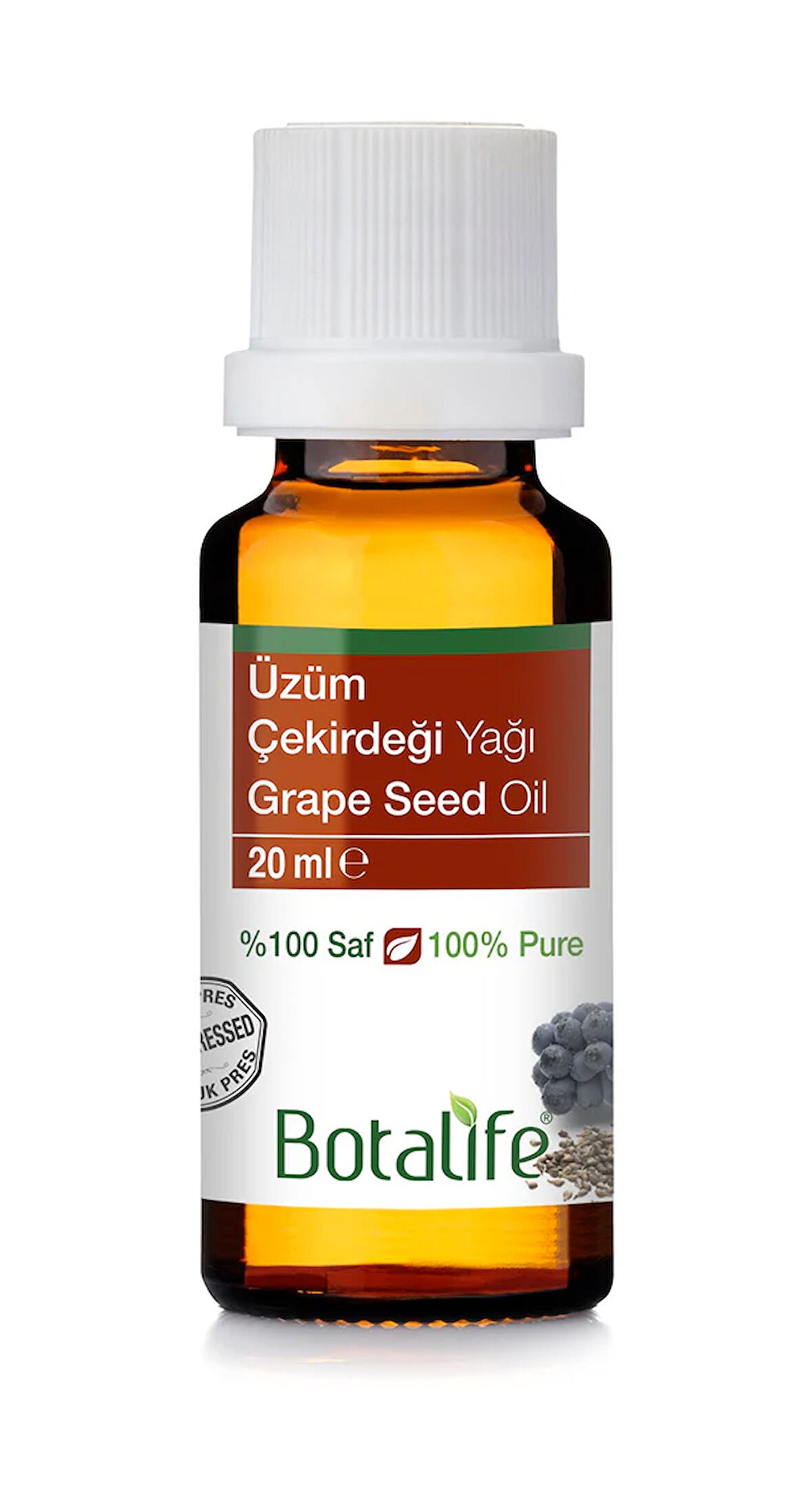 Botalife Saf ve Doğal Üzüm Çekirdeği Yağı 20ml