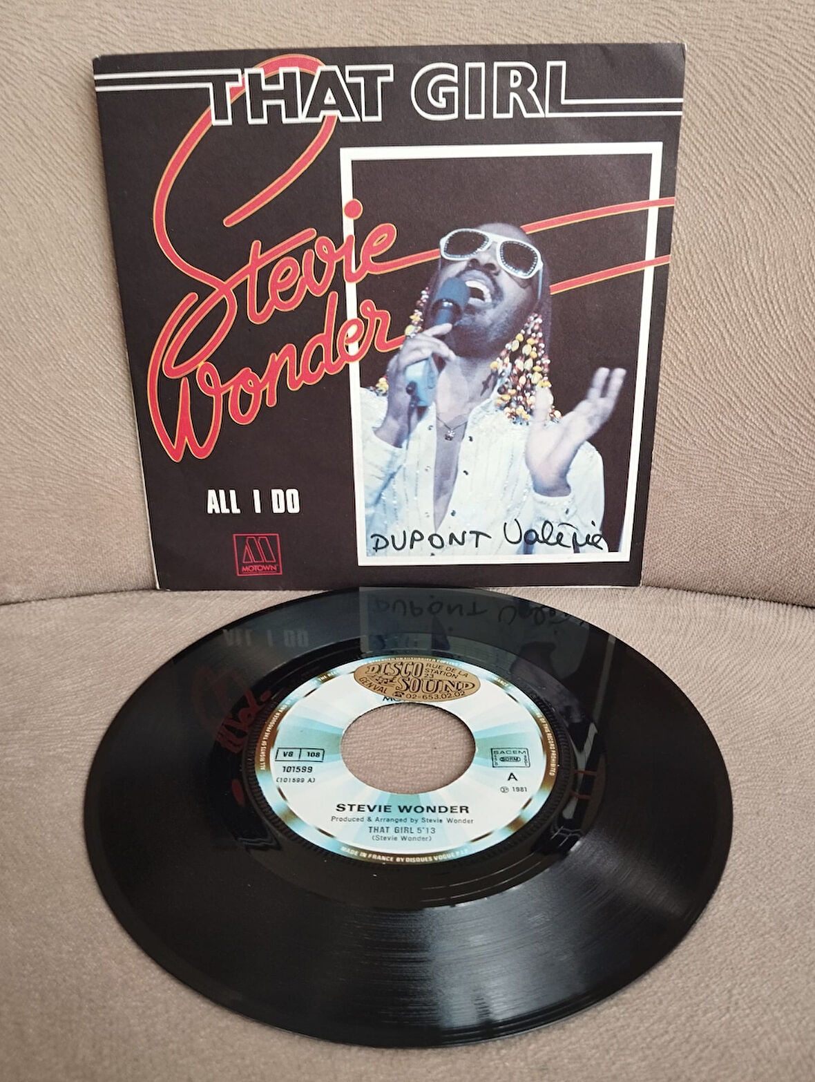 Stevie Wonder – That Girl - 1981 Fransa Basım 45lik Plak