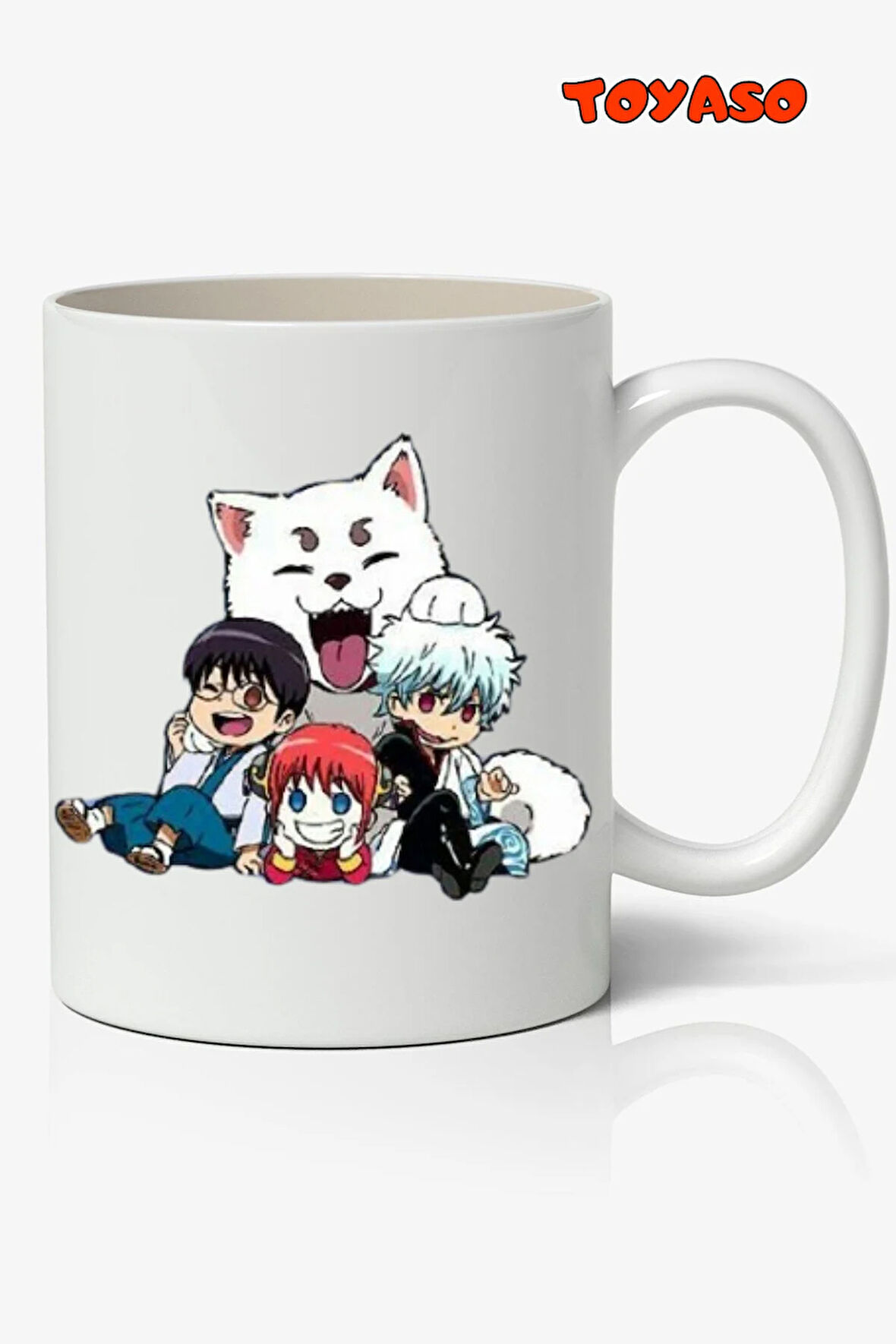 Gin Tama Anime Temalı Beyaz Kupa Bardak Sevgiliye Arkadaşa Hediye