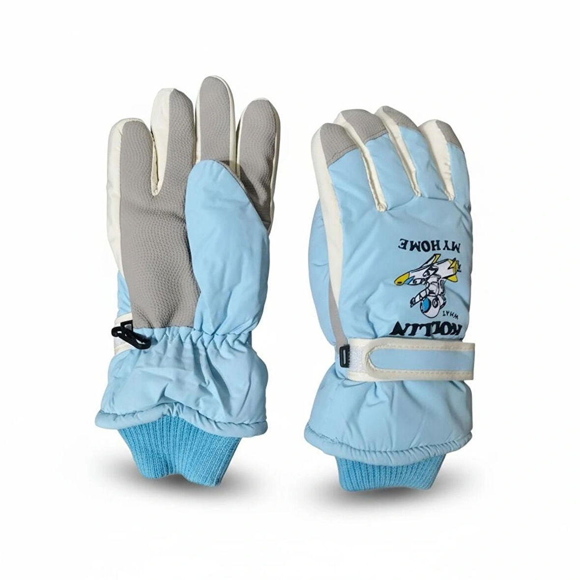 9-15 Yaş Erkek Çocuk Şişme Kar Kayak Eldiveni