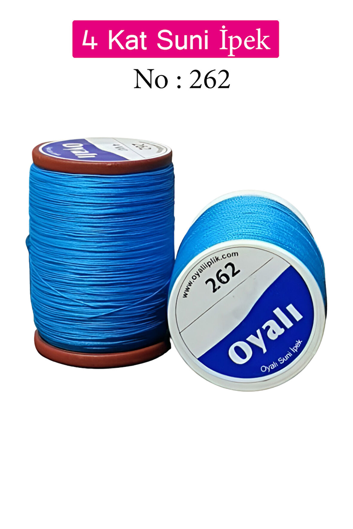 Oyalı 4 Kat Suni İpek İplik İğne Oyası Boncuk İpi Tığ Oyası No:262