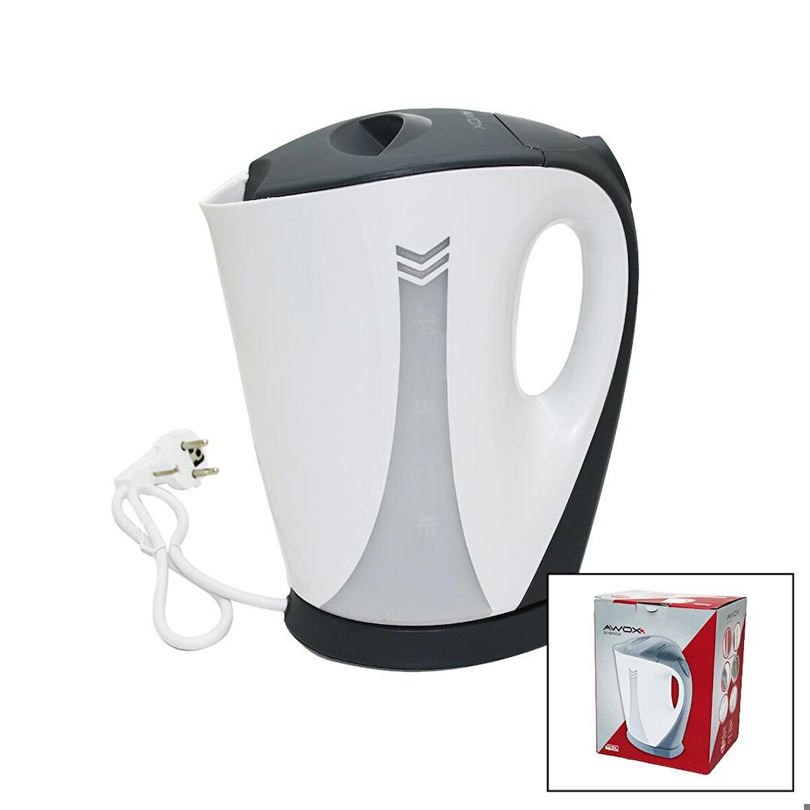 PLASTİK BEYAZ RENK KETTLE SU ISITICI 1.7LT - 2000W VİVİTY (3877)