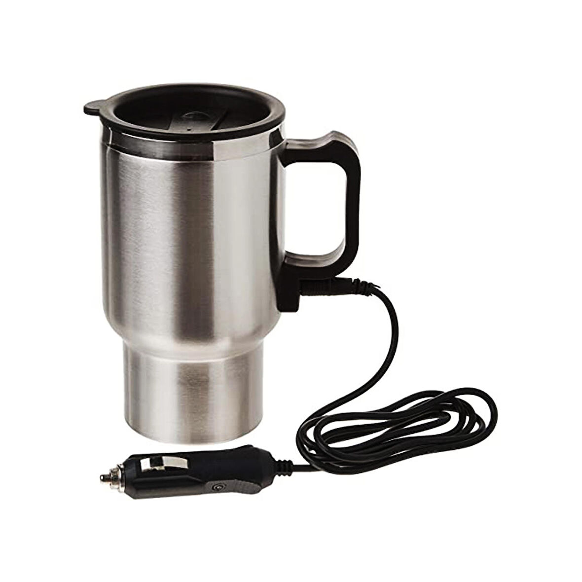 ARAÇ - OTO- 12V ÇELİK BARDAK KETTLE SU ISITICISI ÇAKMAKLIK FİŞLİ (3877)