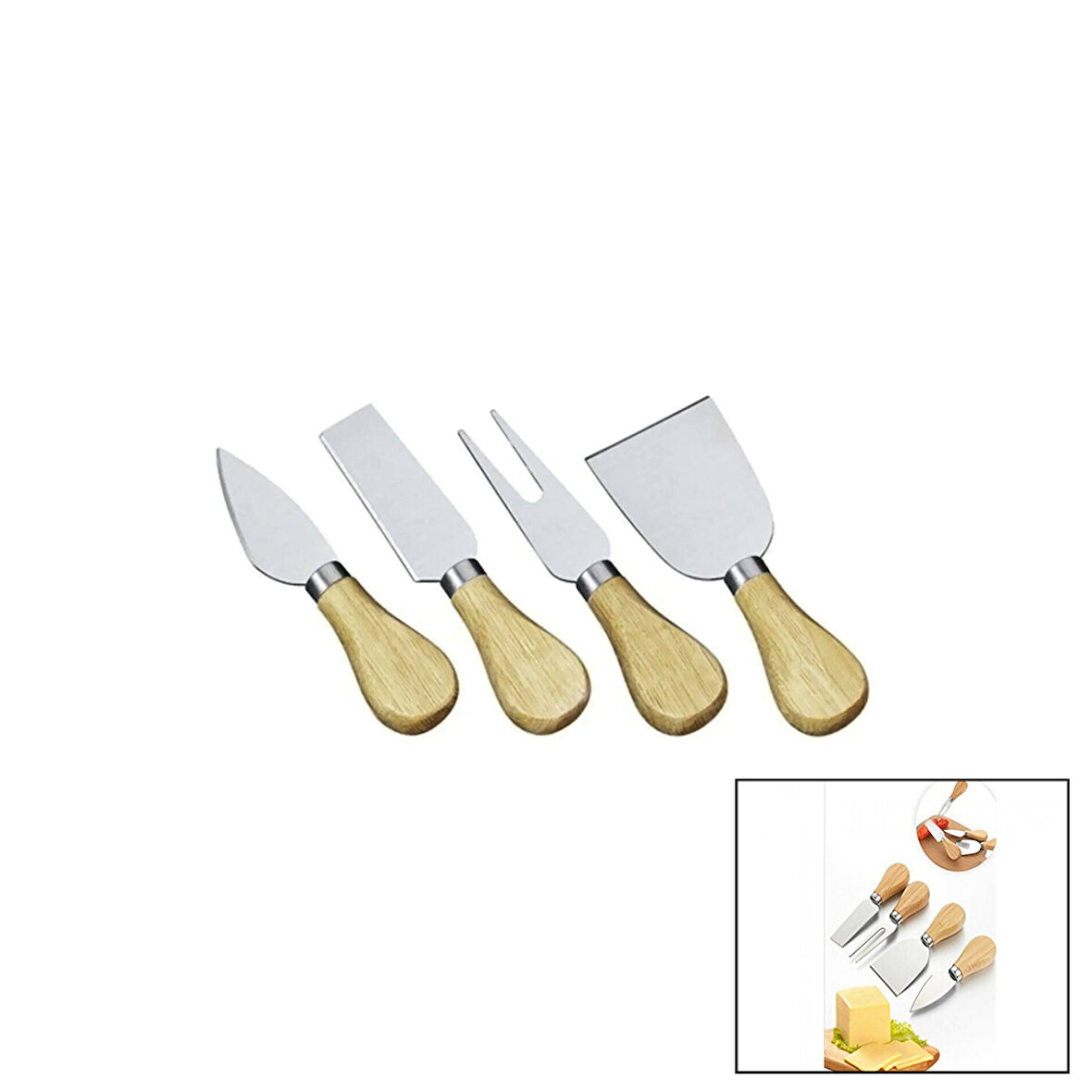 4 PARÇA  PEYNİR BIÇAK SETİ CHEESE KİNFE SET (3877)