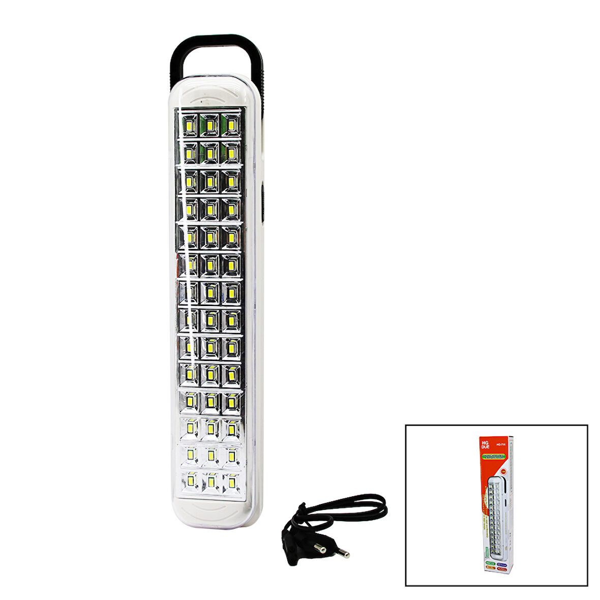 42SMD LED LAMBA IŞILDAK FENER FİŞ ŞARJLI - KULPLU (3877)