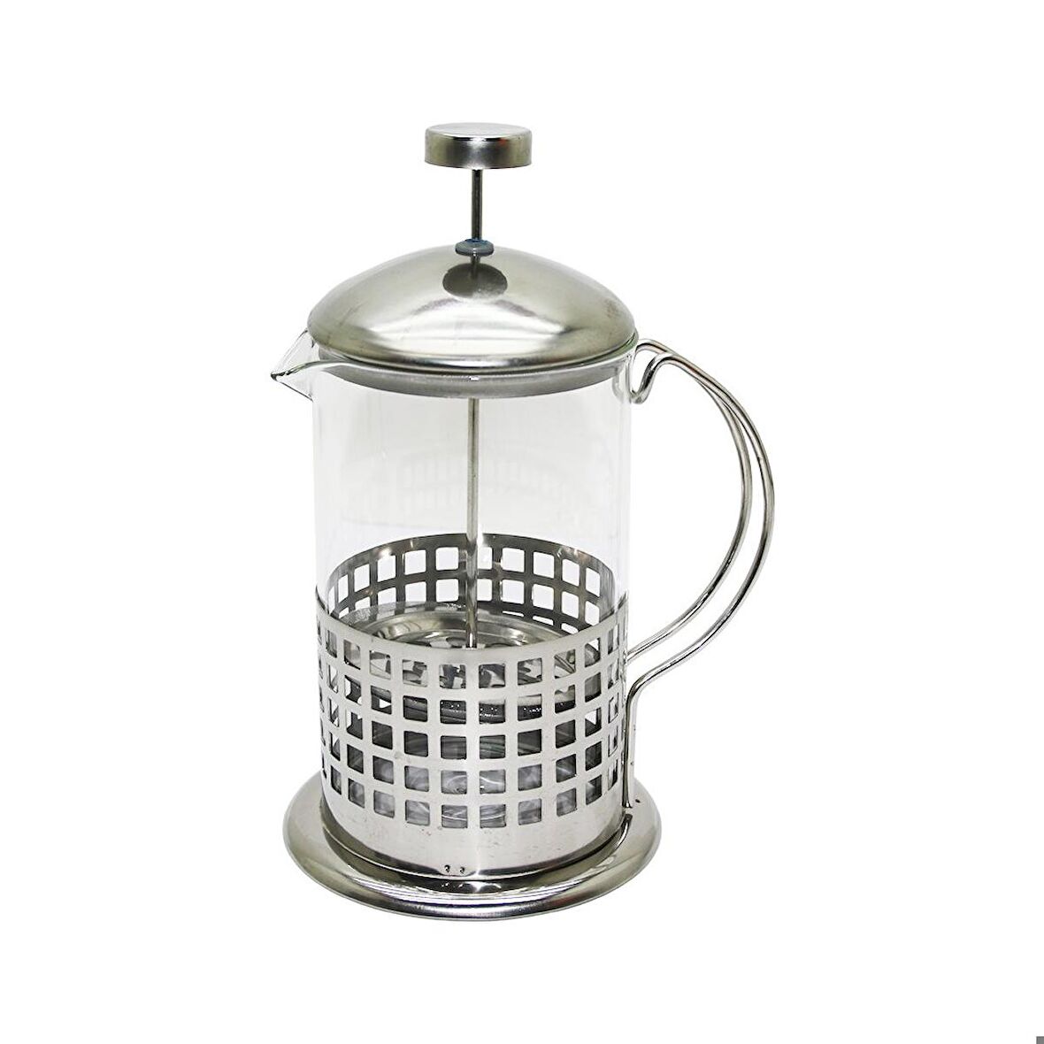 FRENCH PRESS 800ML CAM BİTKİ SÜZGEÇİ METAL KAFES - KAPAK (3877)