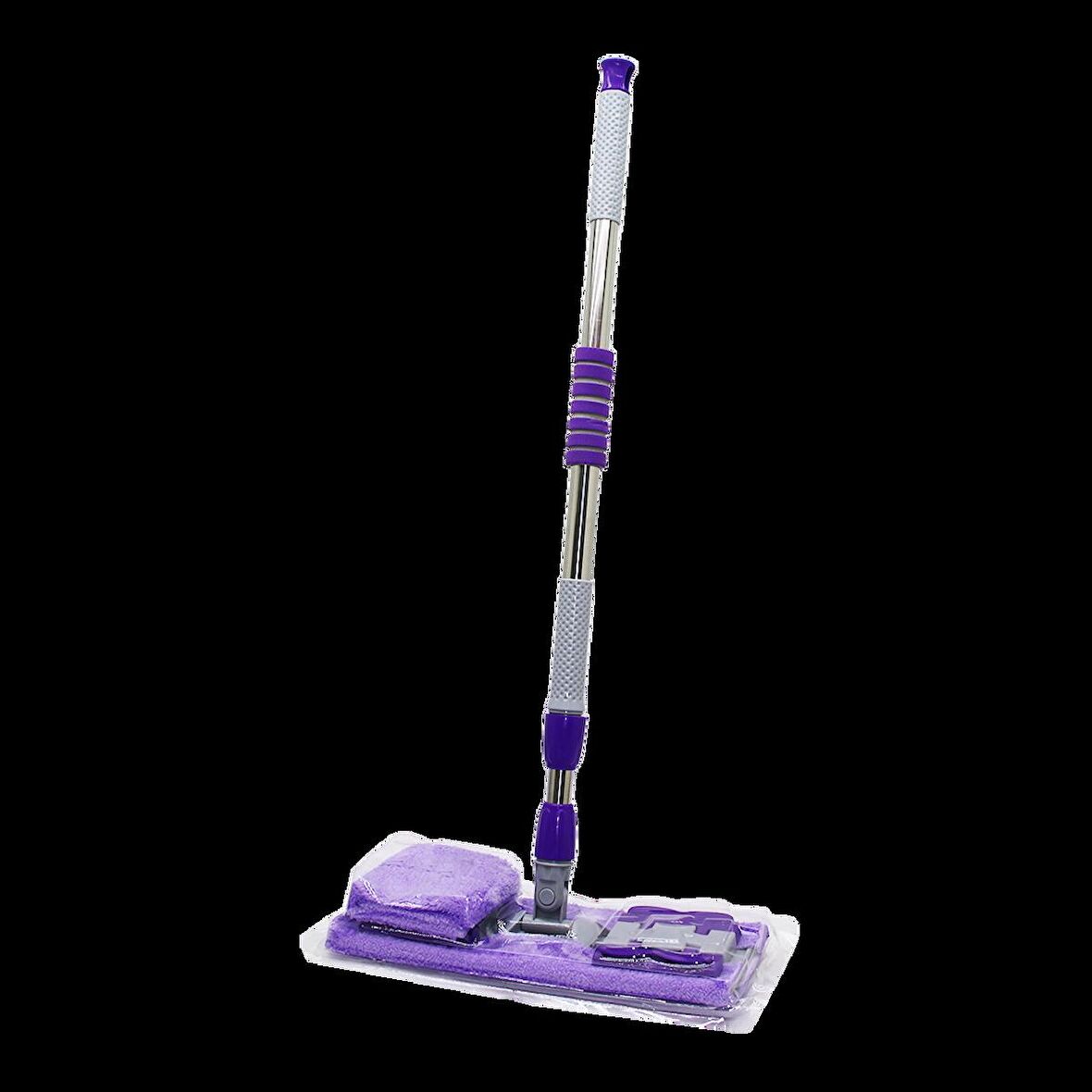 130CM SAPLI 360° DÖNER SAPLI PALET MOP - M.FİBER PASPAS YEDEK BEZLİ DUVAR SİLME MOP (3877)