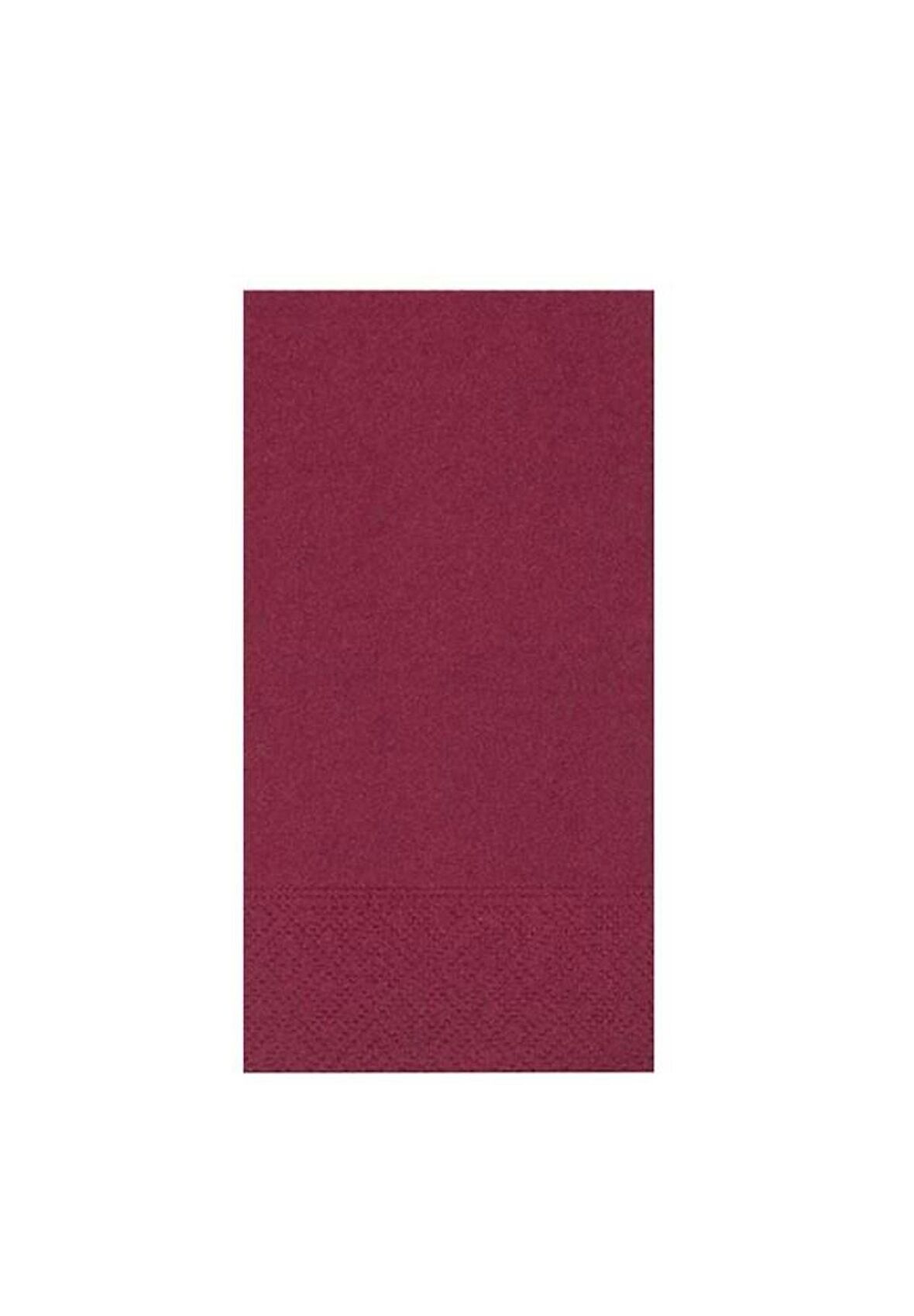 Omnipazar 33x33 cm 1/8 Garson Katlama Servis Peçetesi 100 Ad Bordo