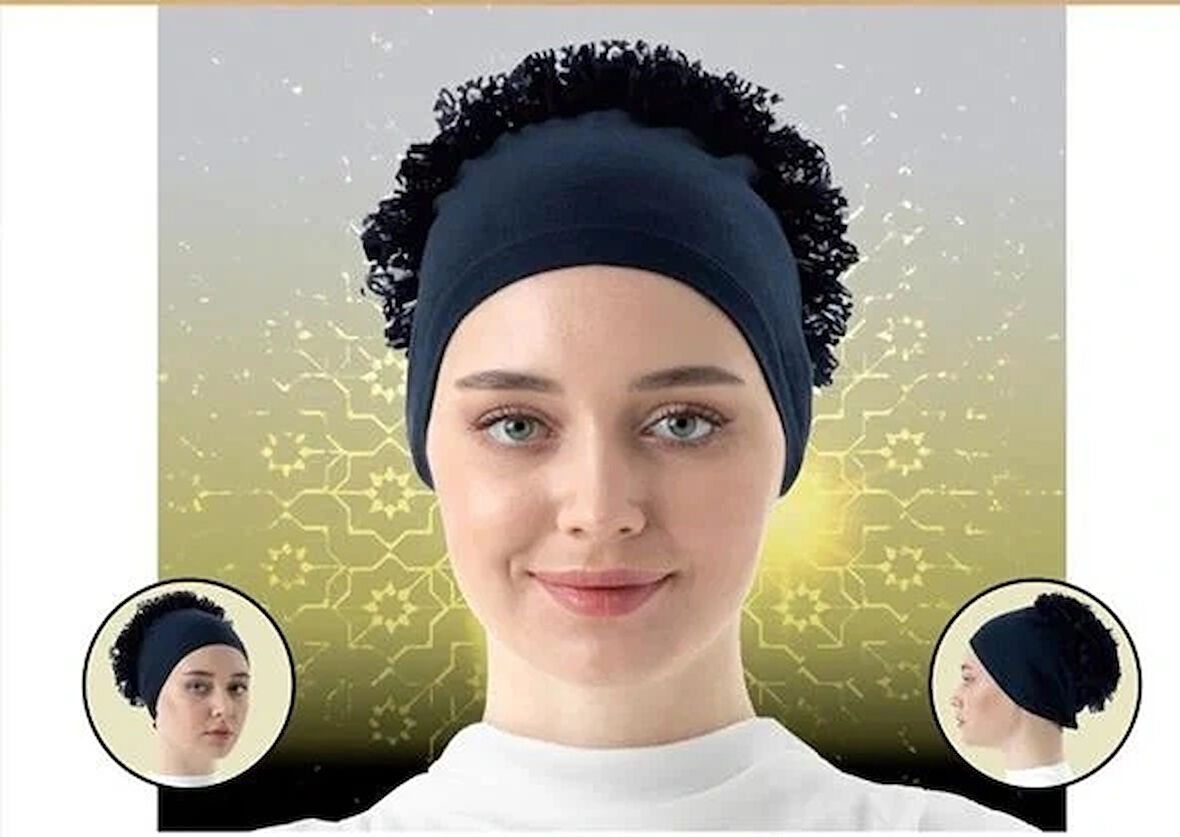 Bone - Dikişli Fırfırlı Bone Bandana