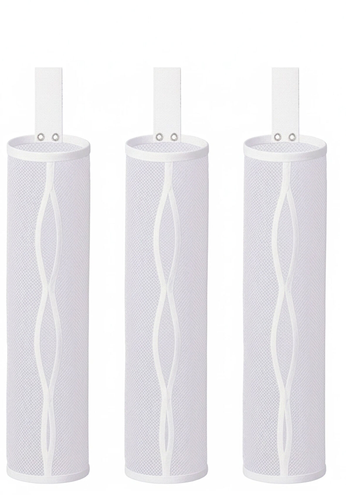 3 Adet Dolap İçi Asılabilir File Çamaşır Filesi - Pratik Ve Düzenli Saklama Çözümü