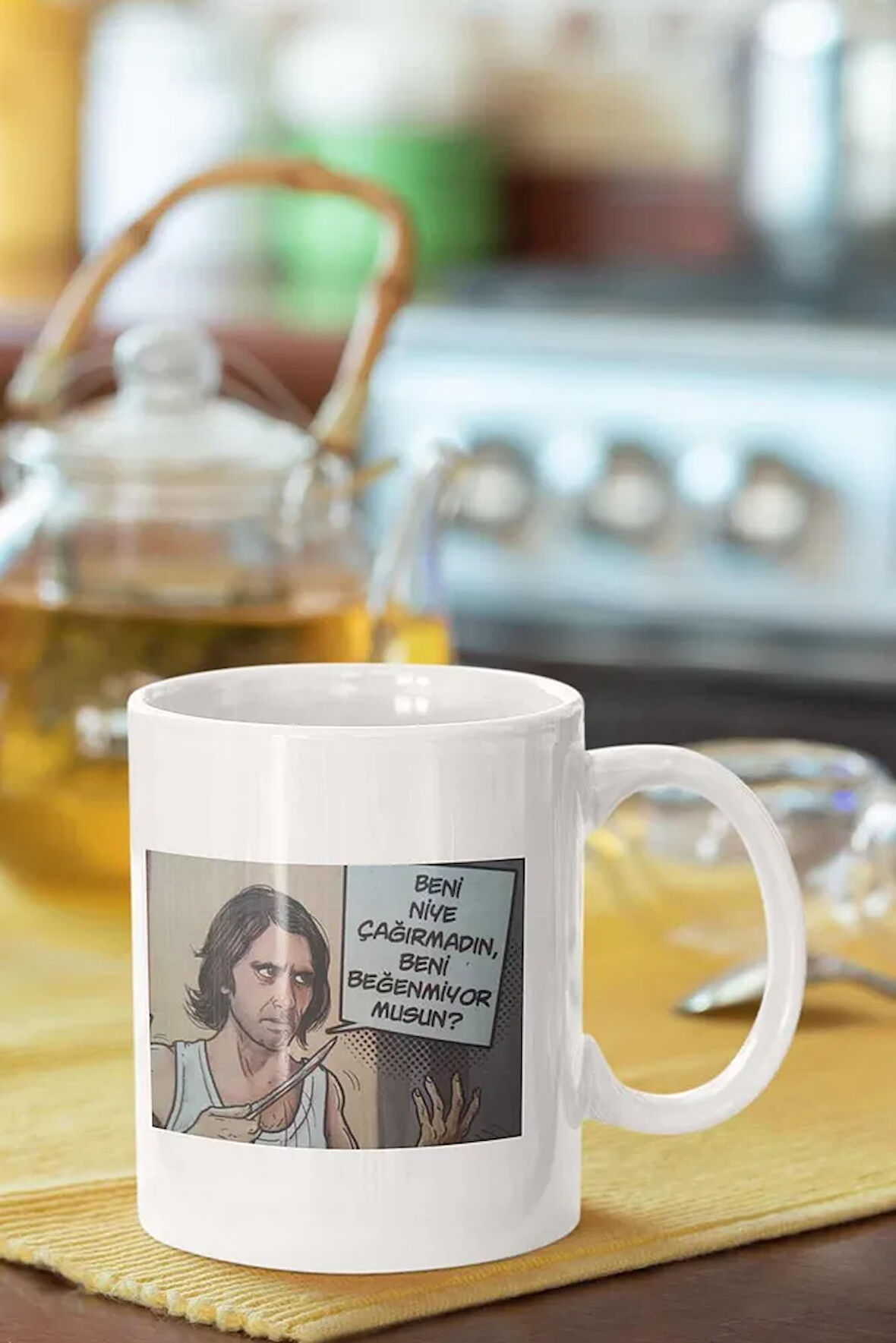 Avrupa Yakası Gaffur Doğum Günü Özel Baskılı Porselen Kupa Bardak