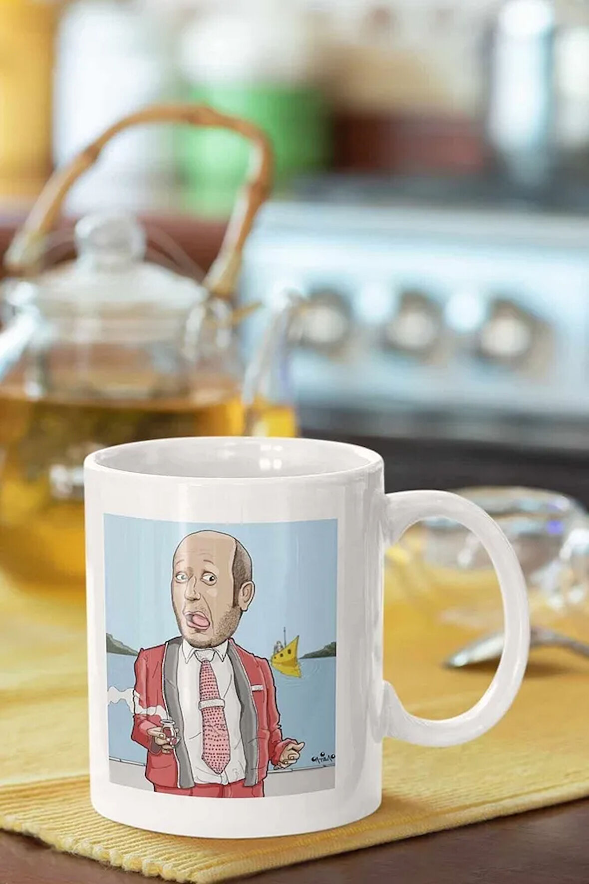 Leyla Ile Mecnun Ismail Abi Baskılı Porselen Kupa Bardak