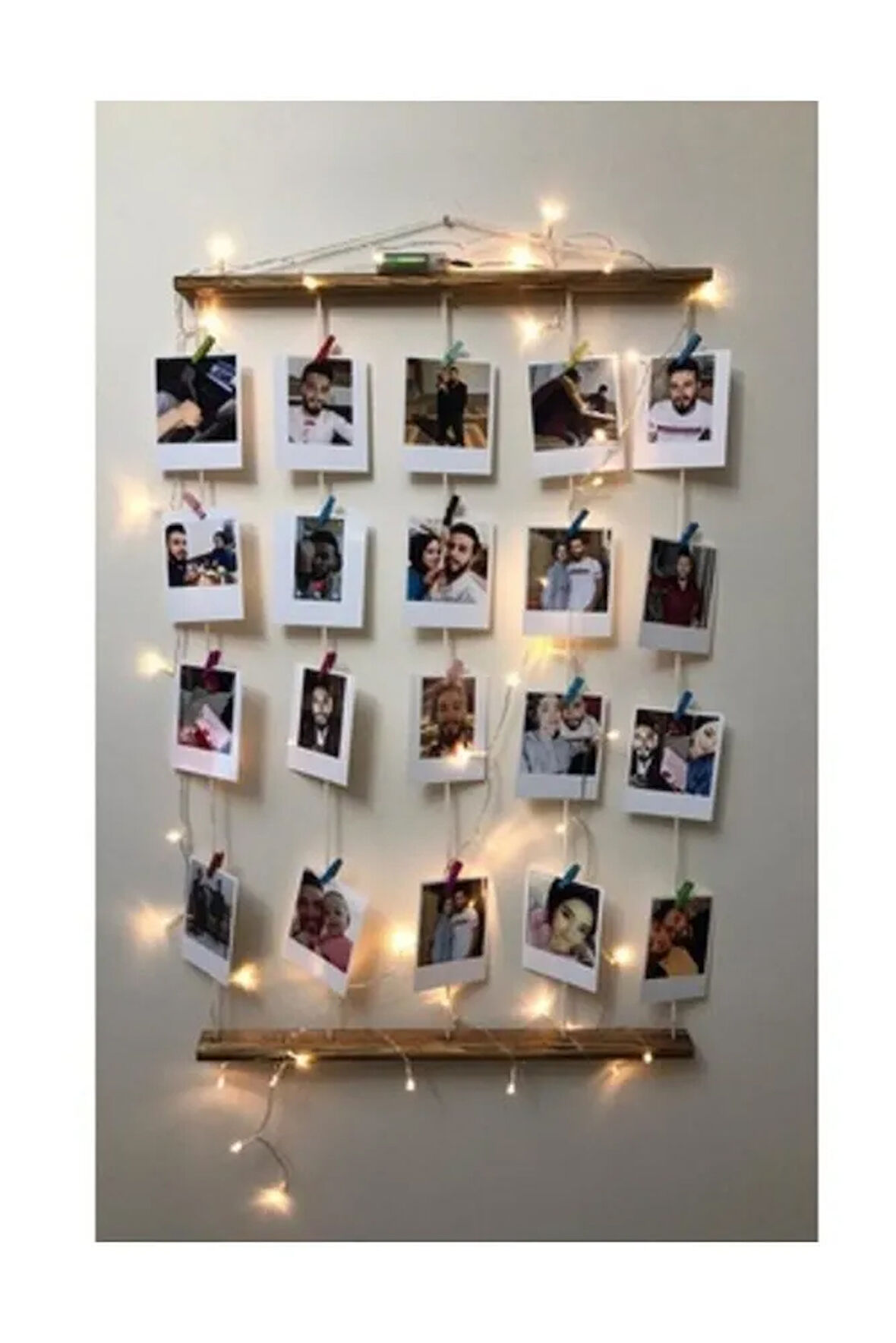 Ahşap Mandallı Anı Çerçevesi