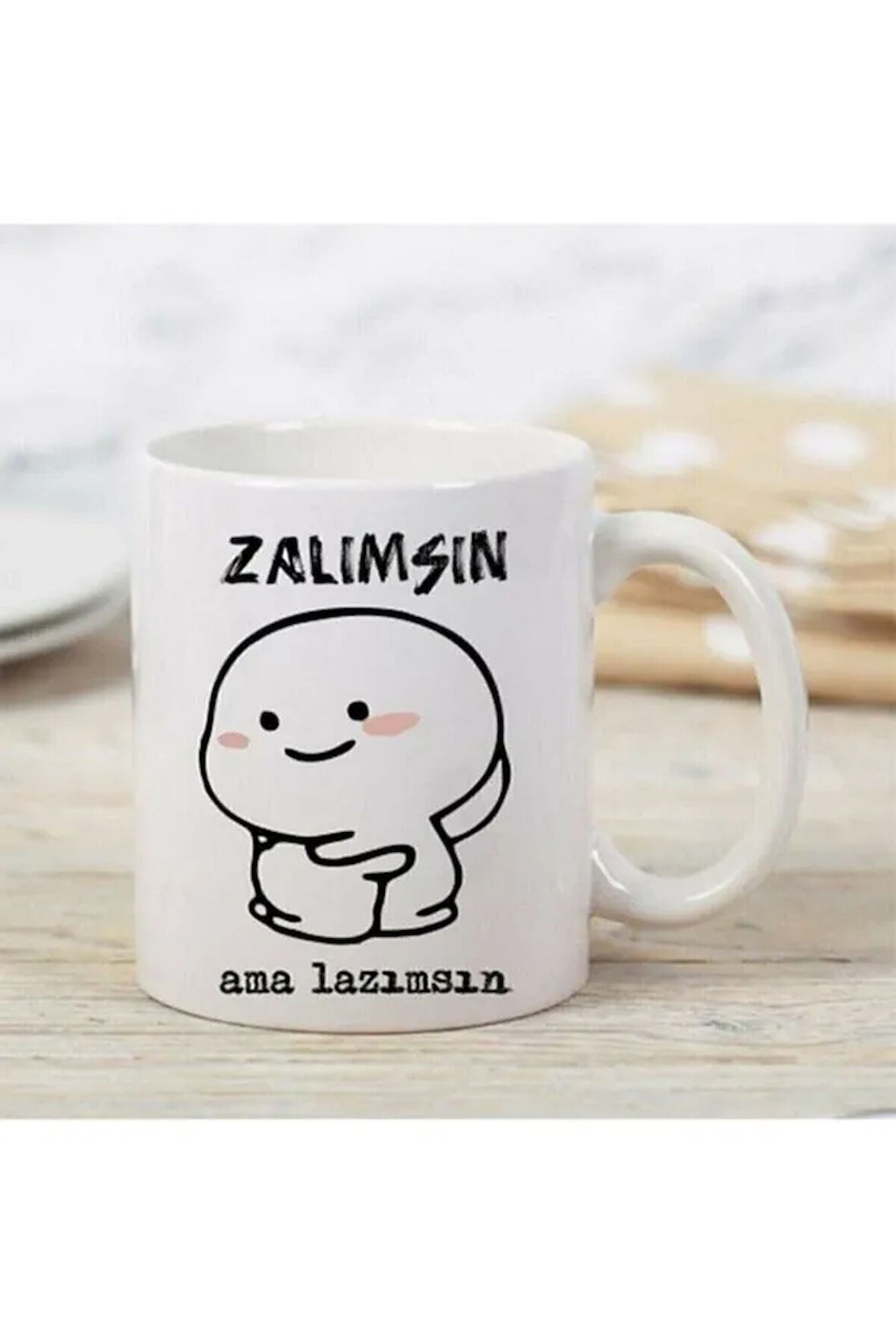 Zalimsin Ama Bana Lazımsın Yazılı Baskılı Kupa Bardak