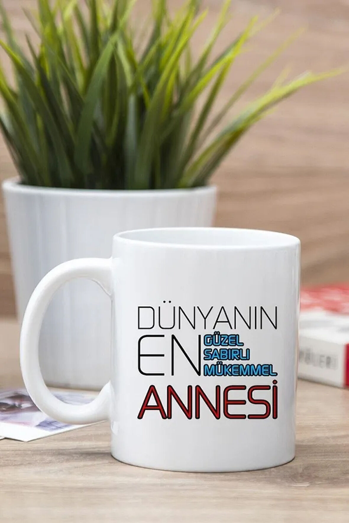 Beyaz Dünyanın En Iyi Annesi Baskılı Kupa Bardak