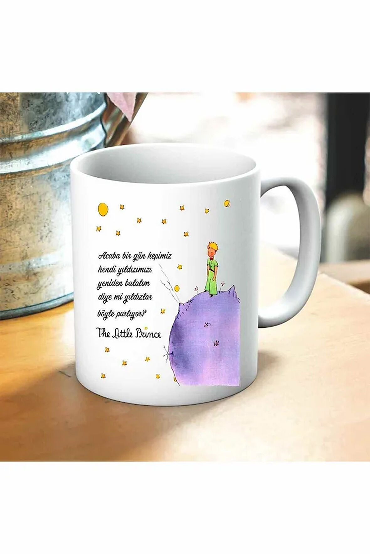 Küçük Prens Baskılı Kupa Hediyelik Set Arkadaşa Hediye