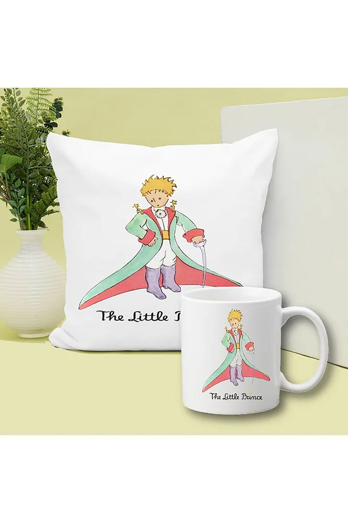 Küçük Prens Baskılı Kupa ve Yastık Hediyelik Set Arkadaşa Hediye
