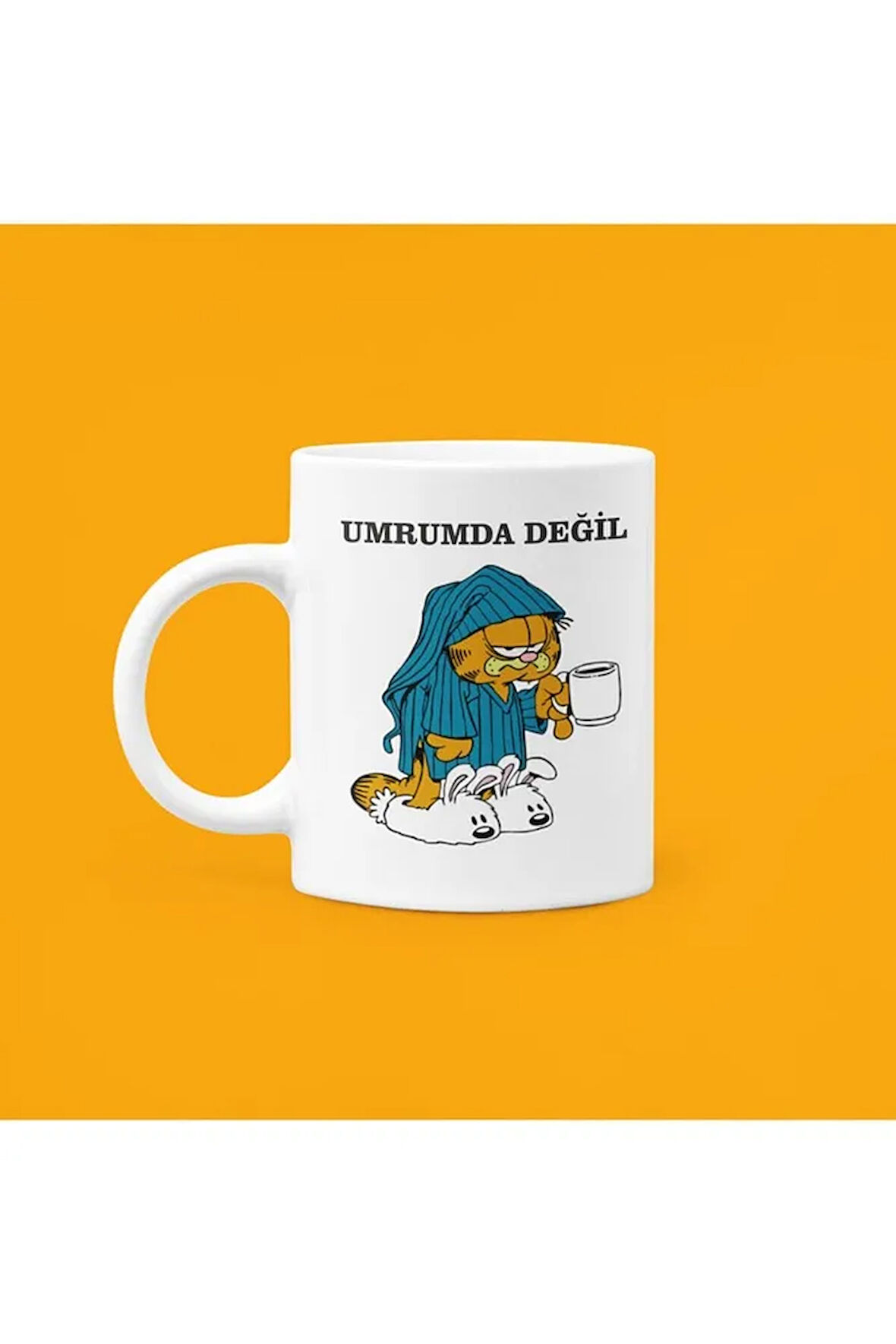 Umrumda Değil Baskılı Seramik Kupa 330ml