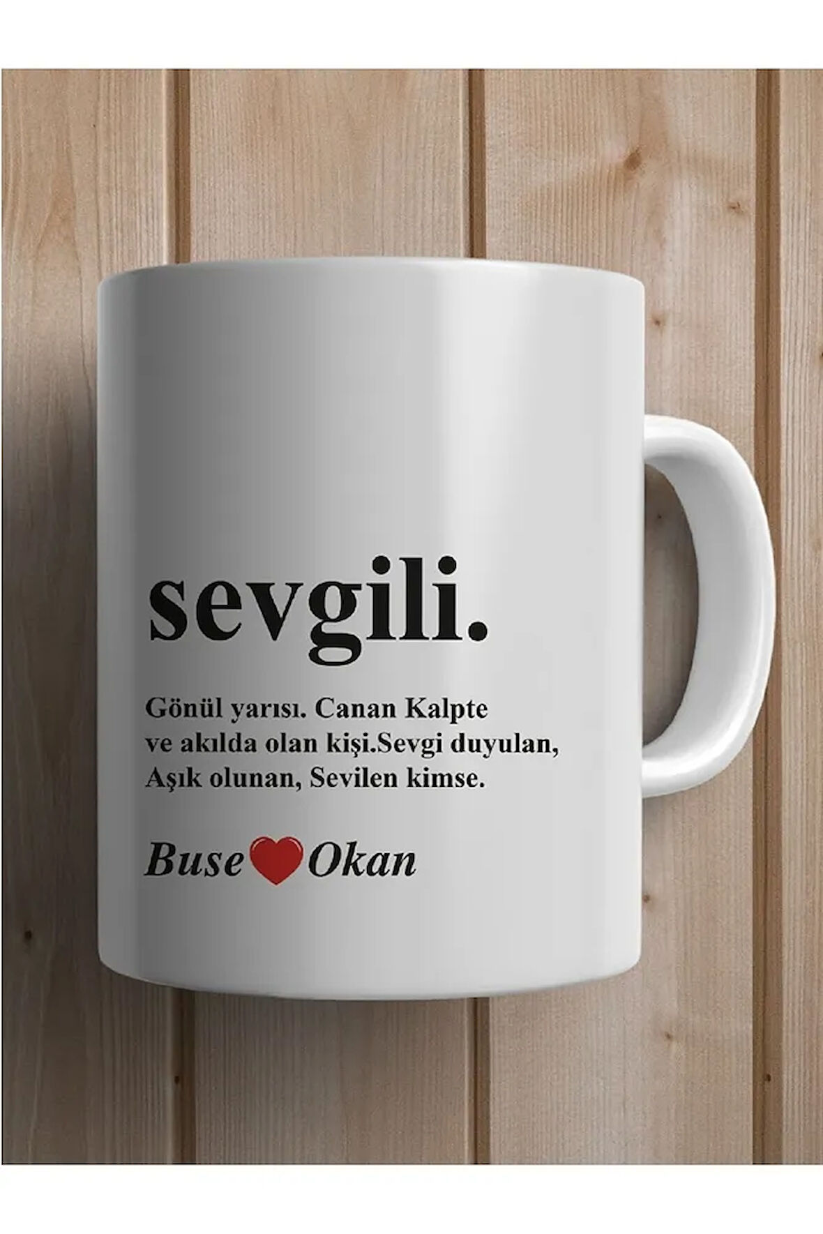 Sevgililere Eşlere Özel Isimli Kupa Bardak Isme Kişiye Özel Sevgililer Günü Yıldönümü Hediye Kupa