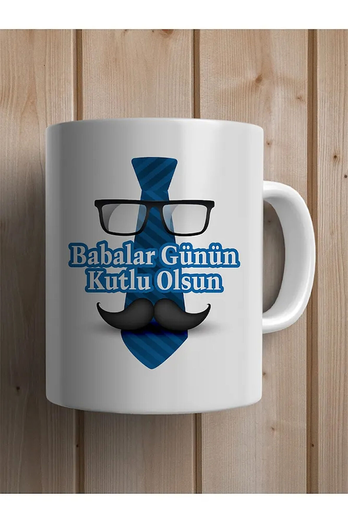 Babalar Gününe Özel Babalar Günün Kutlu Olsun Yazılı Kupa Bardak