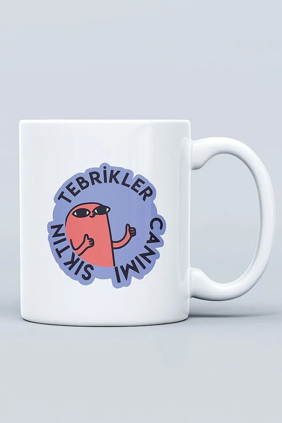 Tebrikler Canımı Sıktın Baskılı Bardak Hediye Kutulu