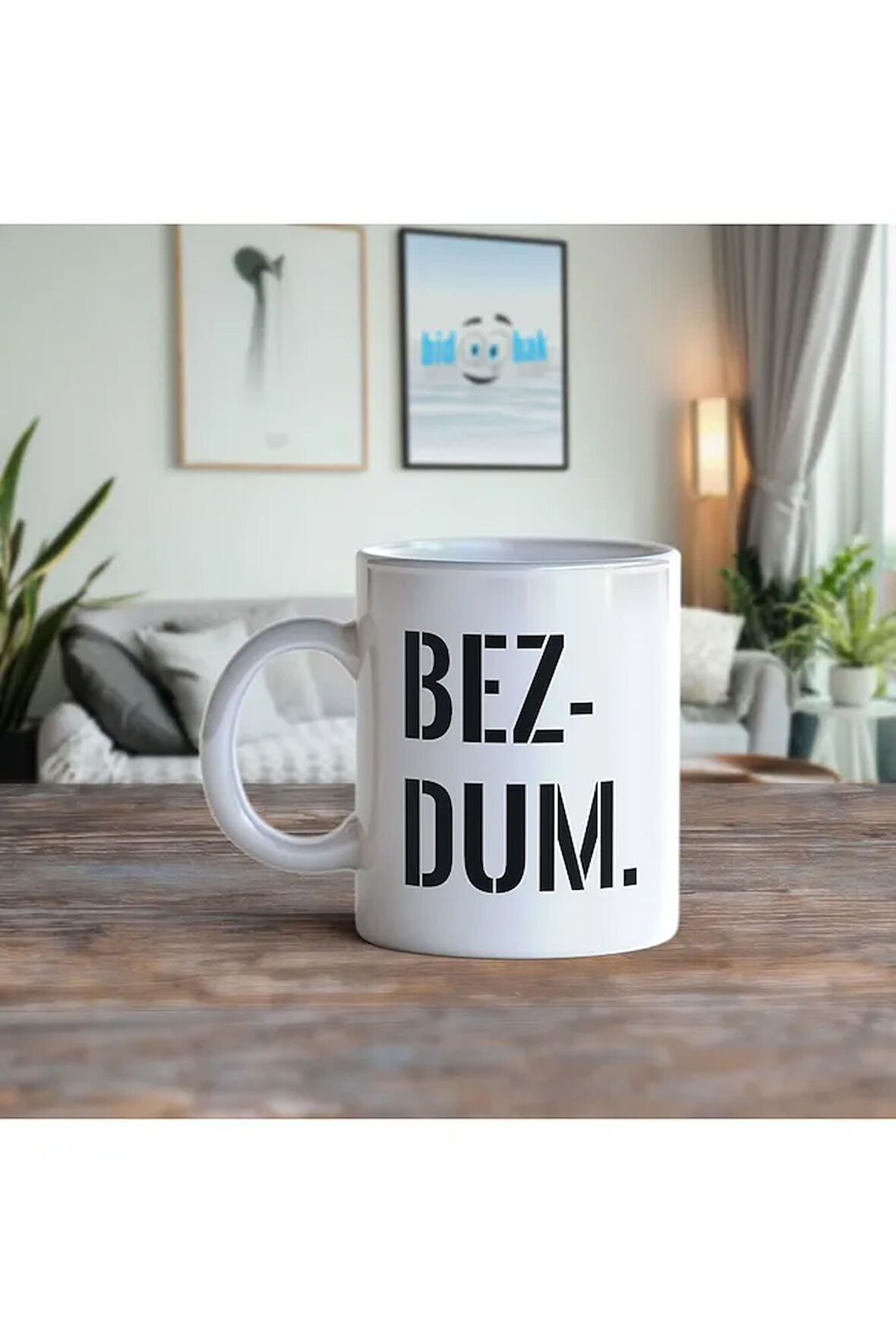 Bezdum Yazılı Özel Tasarım Kupa Bardak