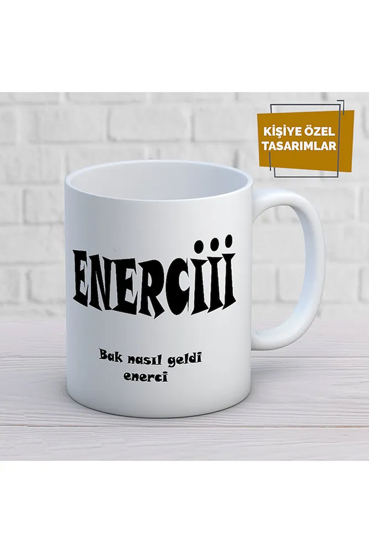 Enerci Enerji Dilan Polat Baskılı Kupa Bardak