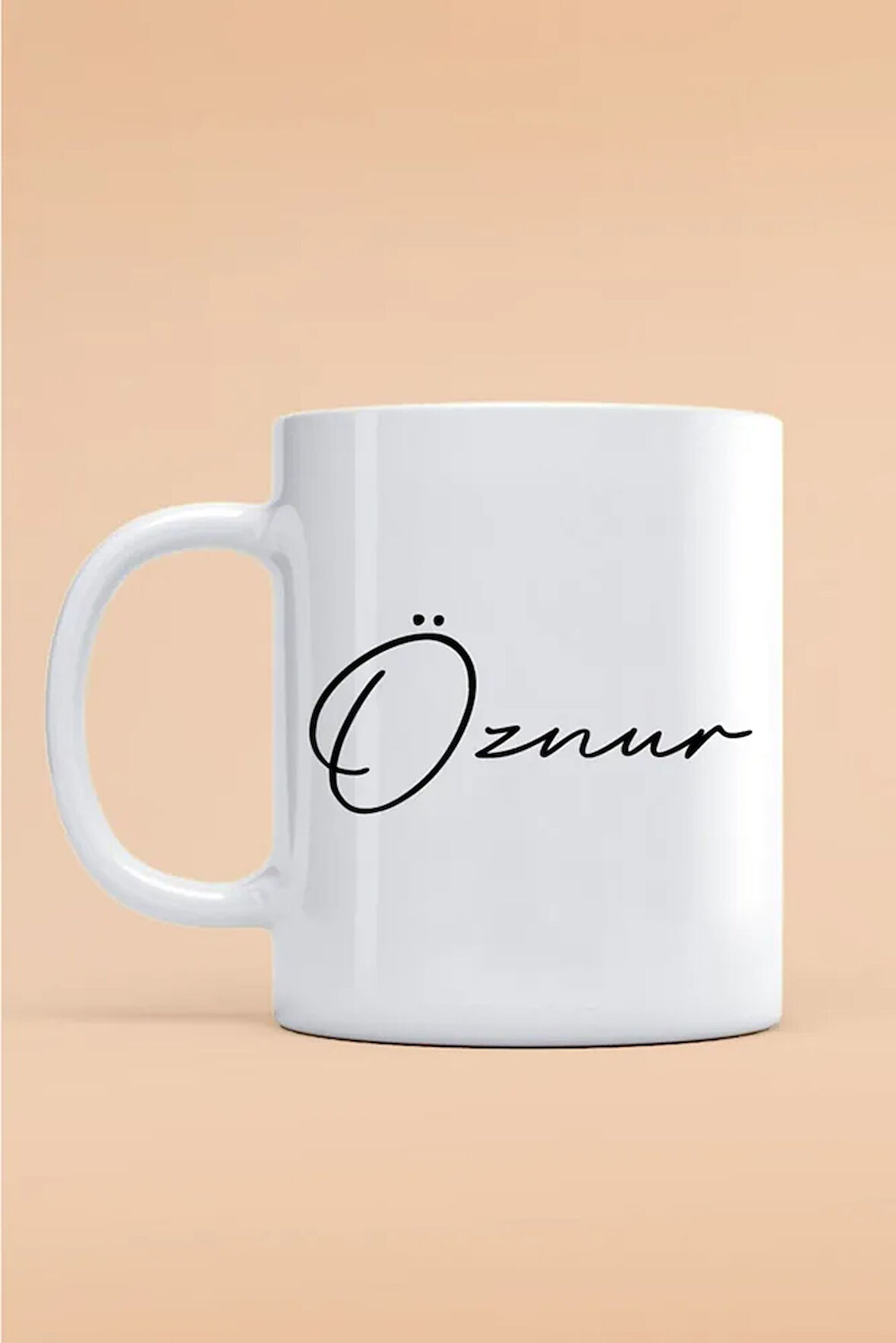 Öznur Yazılı Kupa Bardak - Baskılı Kupa Bardak - Baskılı Fincan - Isimli Bardak