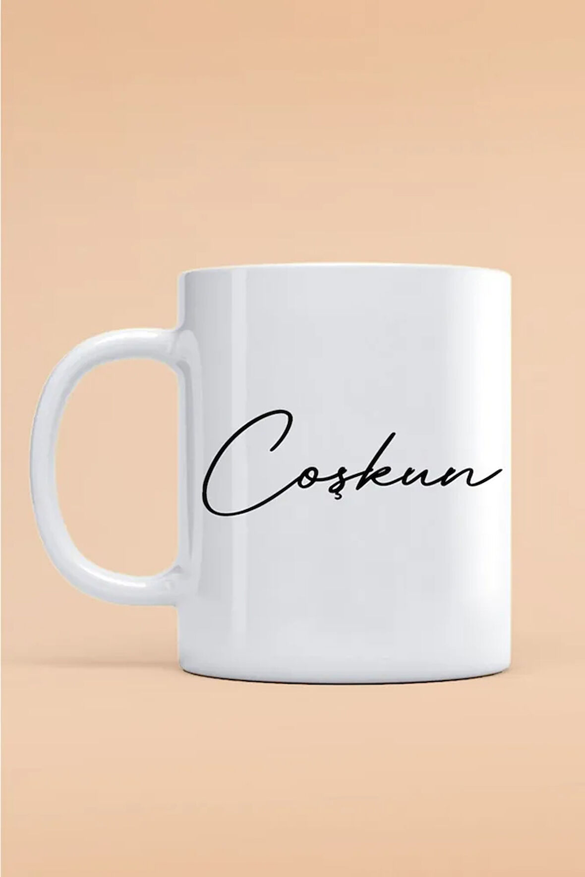 Coşkun Yazılı Kupa Bardak - Baskılı Kupa Bardak - Baskılı Fincan - Isimli Bardak