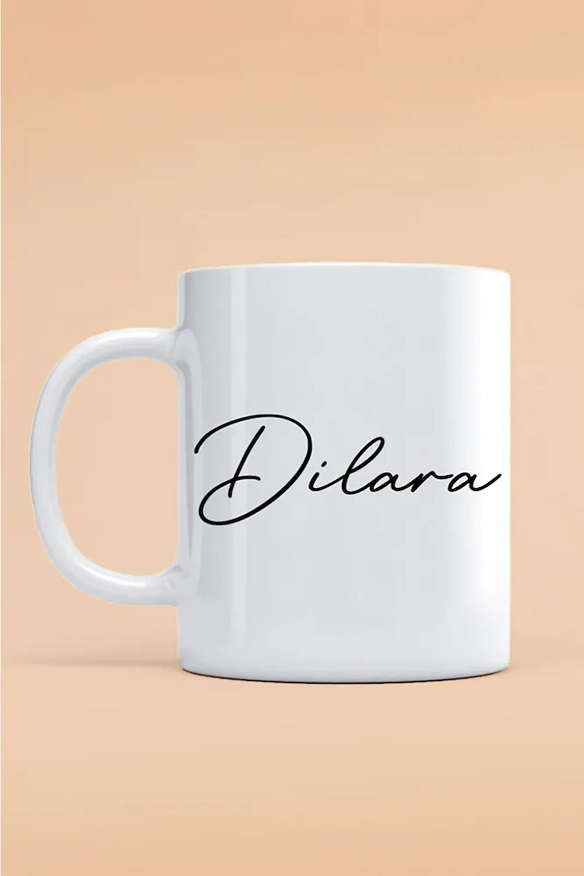 Dilara Yazılı Kupa Bardak - Baskılı Kupa Bardak - Baskılı Fincan - Isimli Bardak