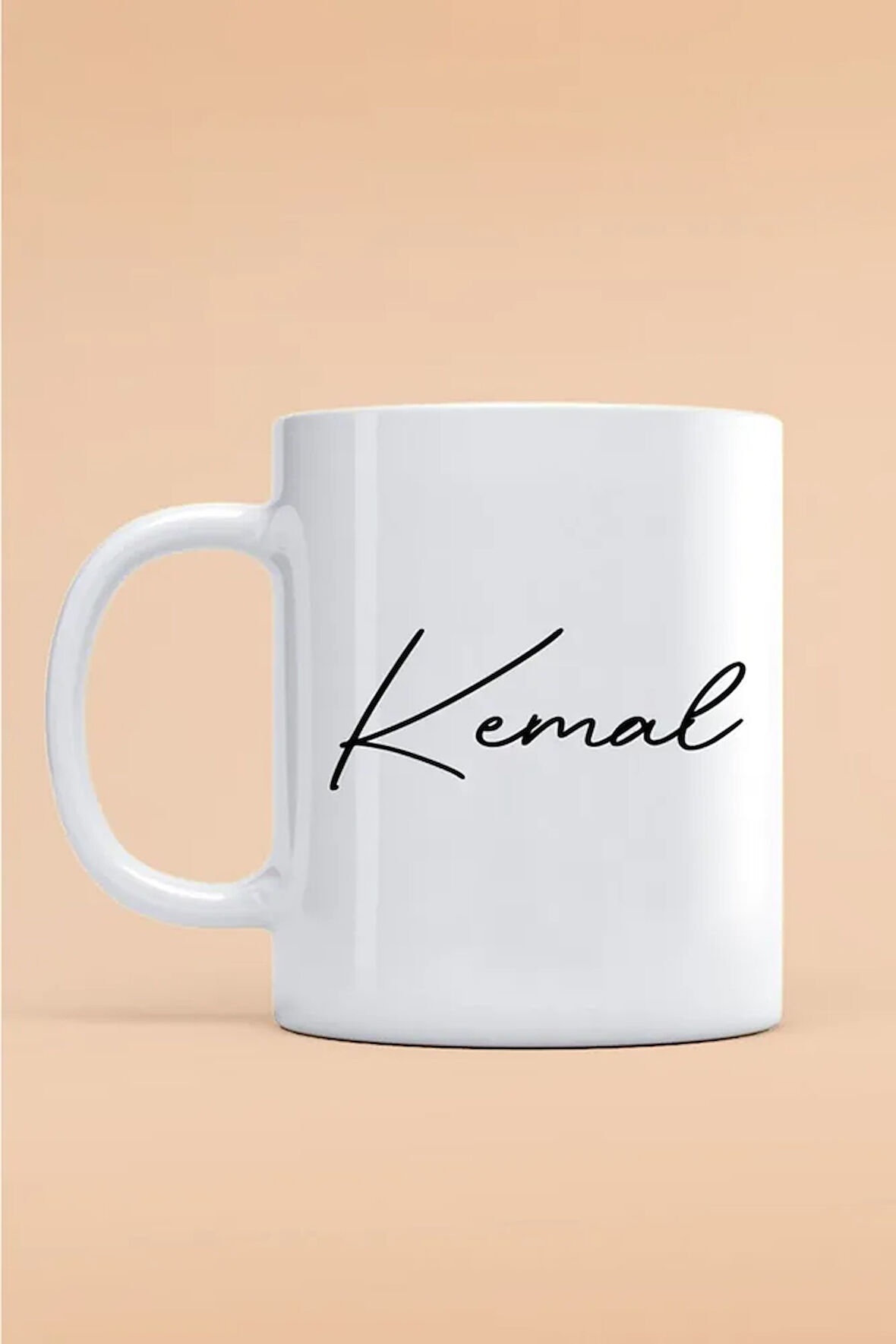 Kemal Yazılı Kupa Bardak - Baskılı Kupa Bardak - Baskılı Fincan - Isimli Bardak