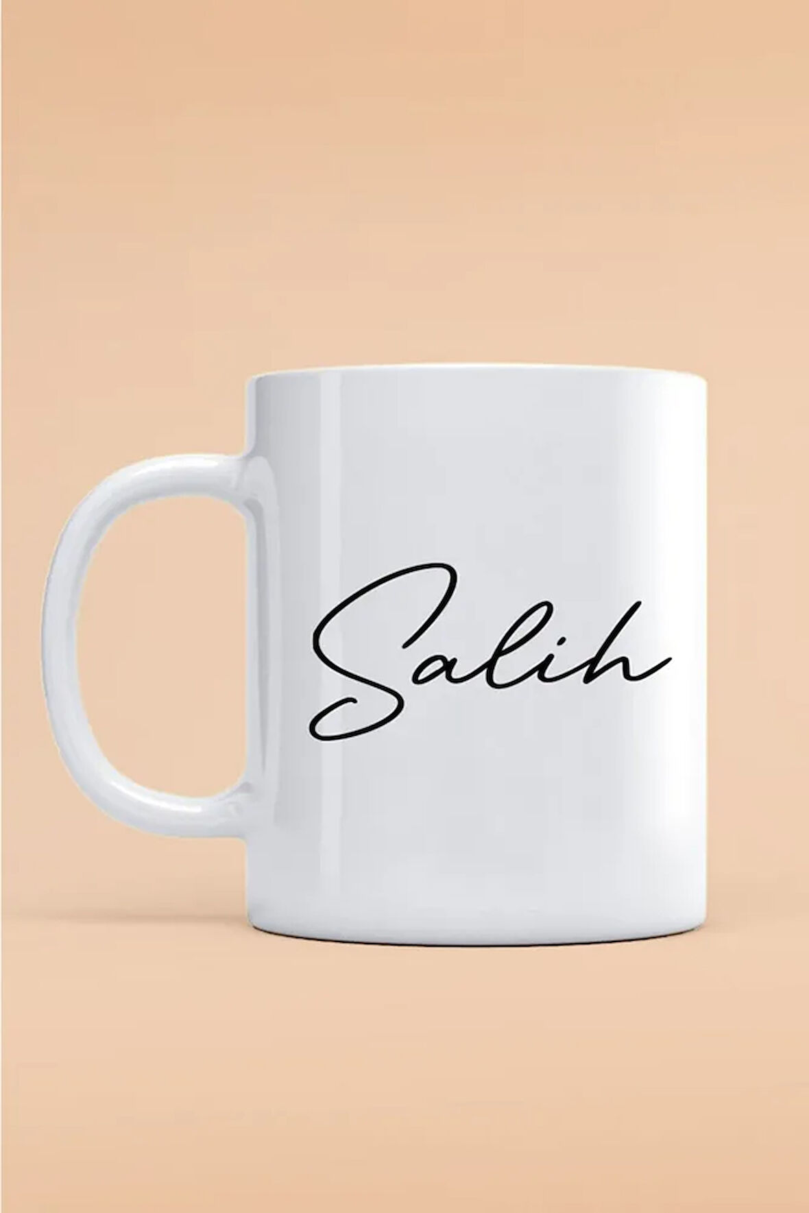 Salih Yazılı Kupa Bardak - Baskılı Kupa Bardak - Baskılı Fincan - Isimli Bardak