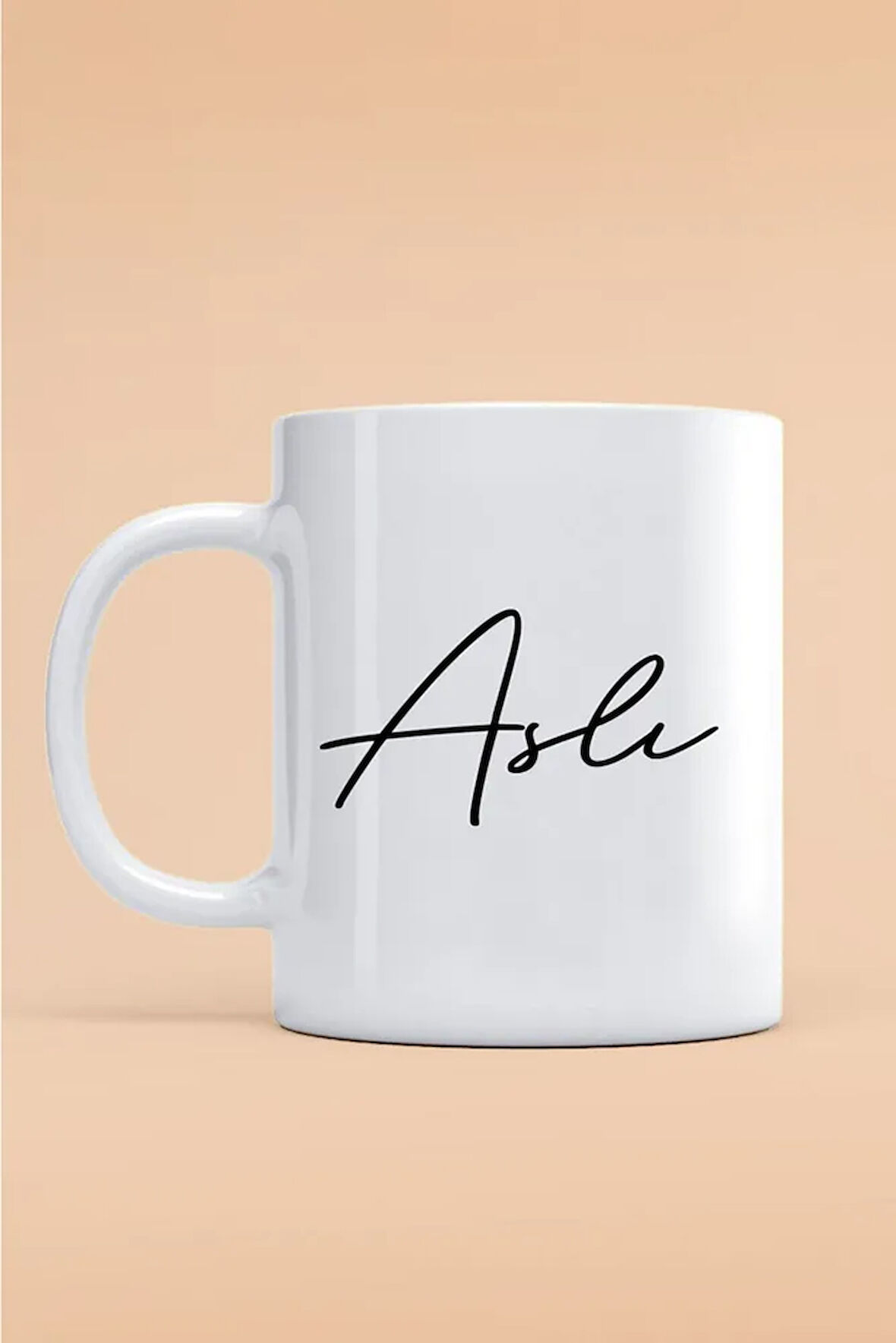 Aslı Yazılı Kupa Bardak - Baskılı Kupa Bardak - Baskılı Fincan - Isimli Bardak