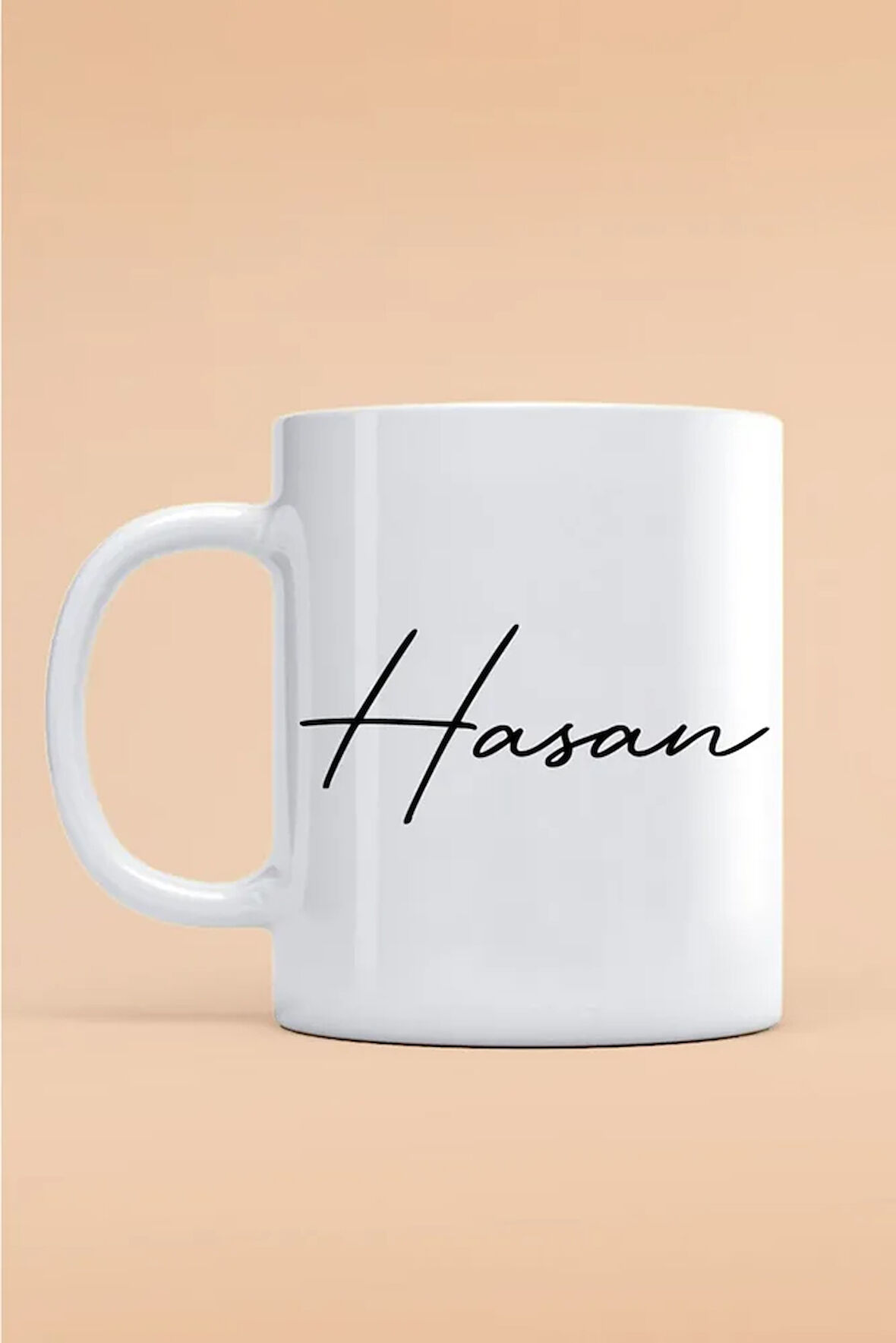 Hasan Yazılı Kupa Bardak - Baskılı Kupa Bardak - Baskılı Fincan - Isimli Bardak