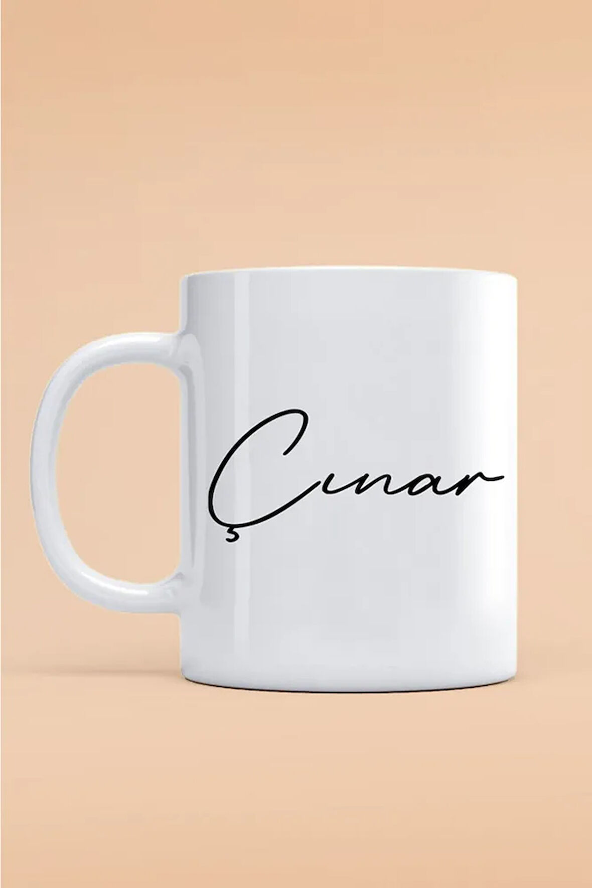 Çınar Yazılı Kupa Bardak - Baskılı Kupa Bardak - Baskılı Fincan - Isimli Bardak