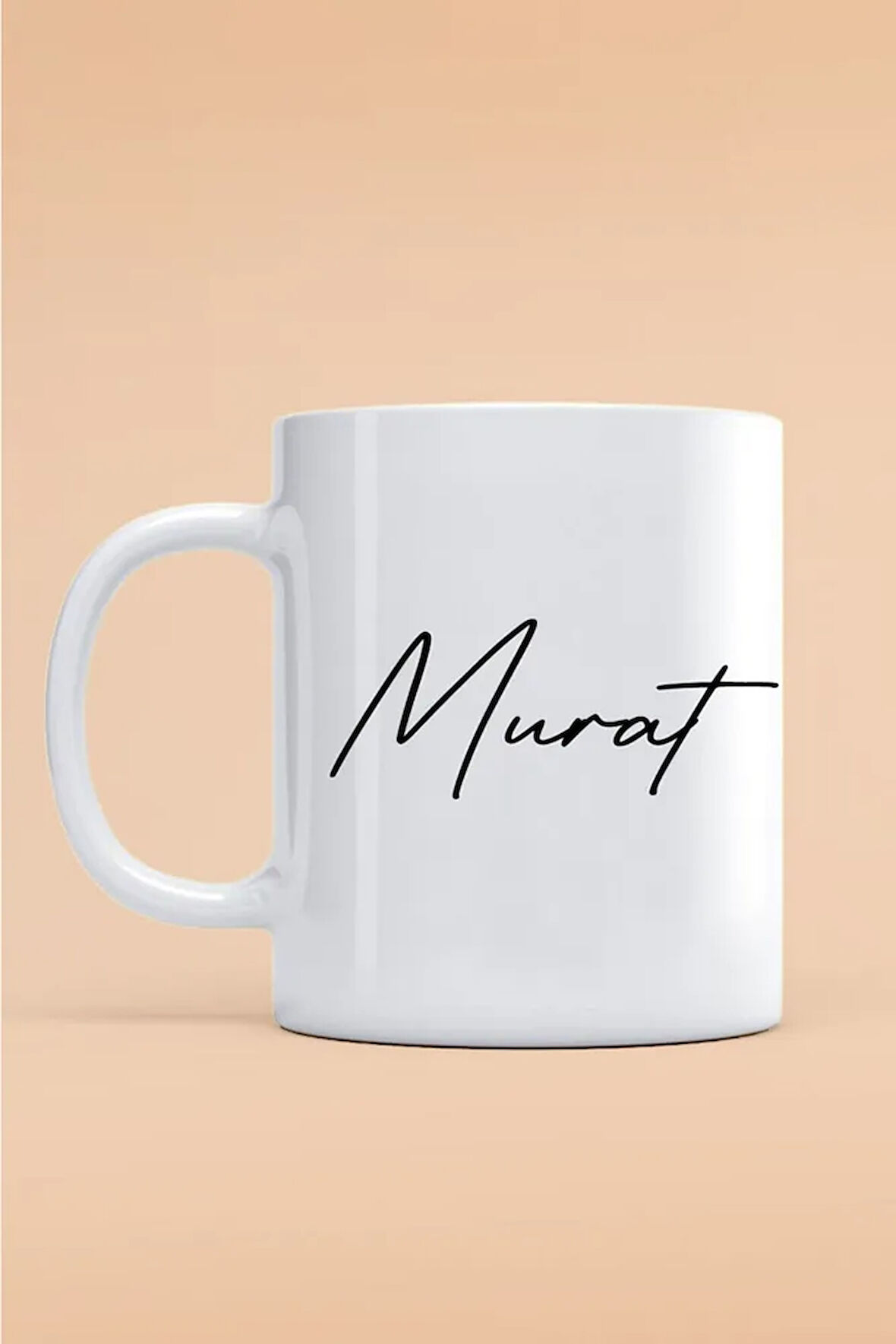 Murat Yazılı Kupa Bardak - Baskılı Kupa Bardak - Baskılı Fincan - Isimli Bardak