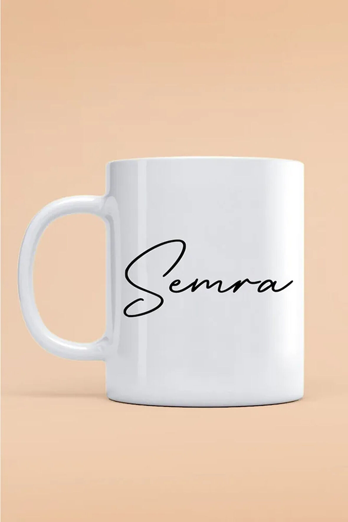 Semra Yazılı Kupa Bardak - Baskılı Kupa Bardak - Baskılı Fincan - Isimli Bardak