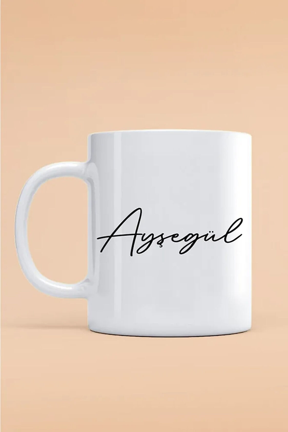 Ayşegül Yazılı Kupa Bardak - Baskılı Kupa Bardak - Baskılı Fincan - Isimli Bardak