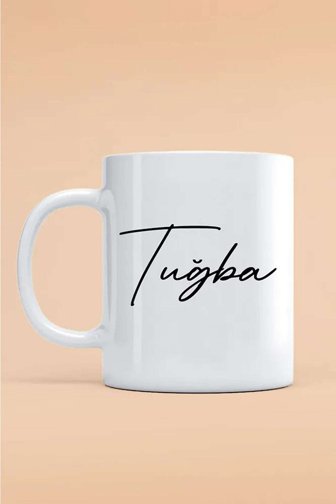 Tuğba Yazılı Kupa Bardak - Baskılı Kupa Bardak - Baskılı Fincan - Isimli Bardak