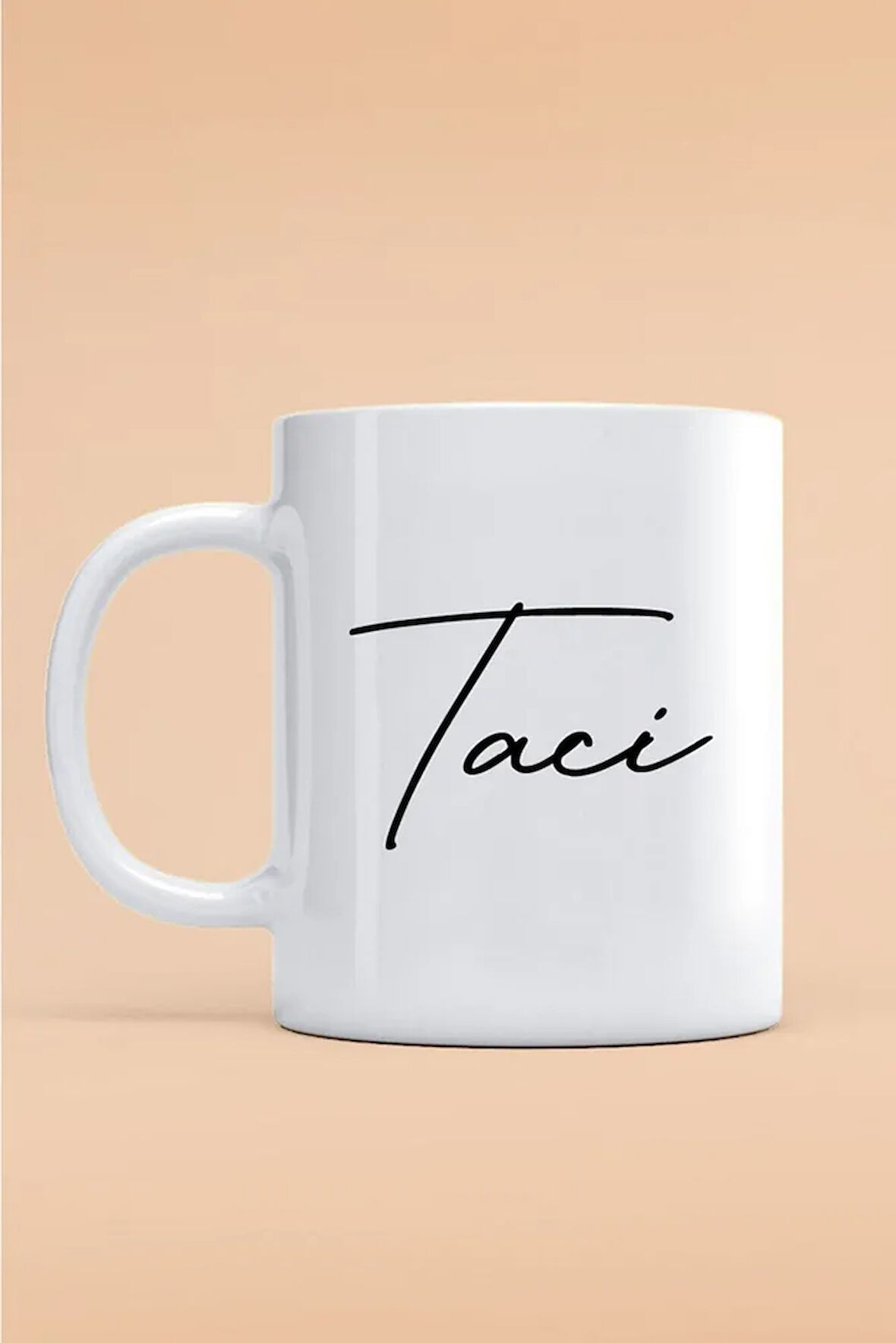 Hediyemi Taci Yazılı Kupa Bardak - Baskılı Kupa Bardak - Baskılı Fincan - Isimli Bardak