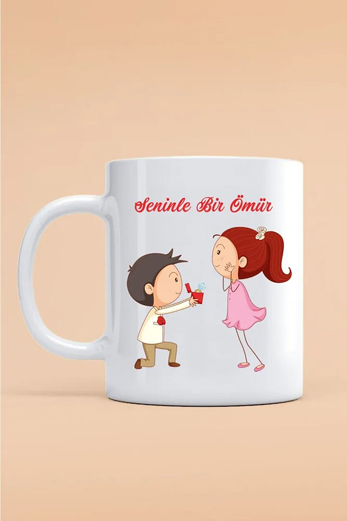 Sevgililer Gününe Özel Kupa Bardak - Hediyelik Bardak - Baskılı Kupa Bardak - Sevgiliye Hediye